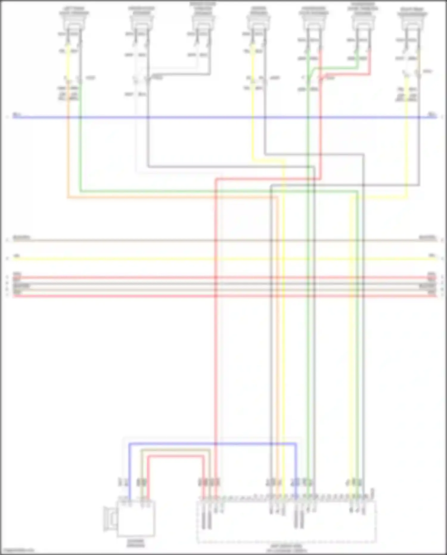 Wiring diagram speaker 2+ for Hyundai IONIQ I (2016-2024) (1 of 2)