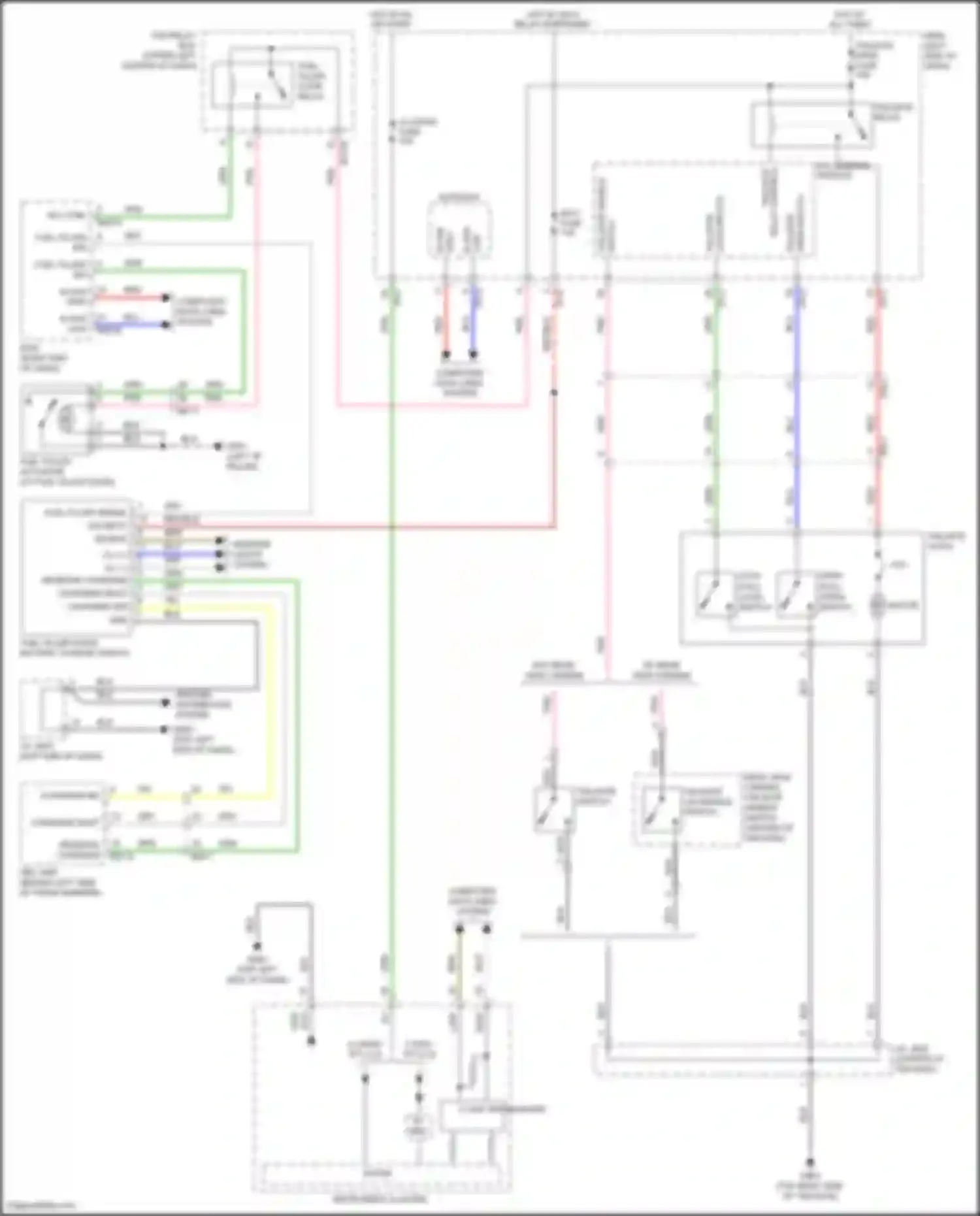 Wiring diagram tailgate lid handle switch for Hyundai IONIQ I (2016-2024) (3 of 4)