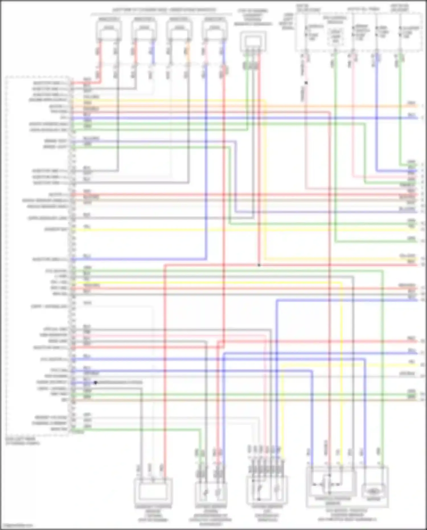 Wiring diagram top of engine) for Hyundai IONIQ I (2016-2024) (4 of 6)