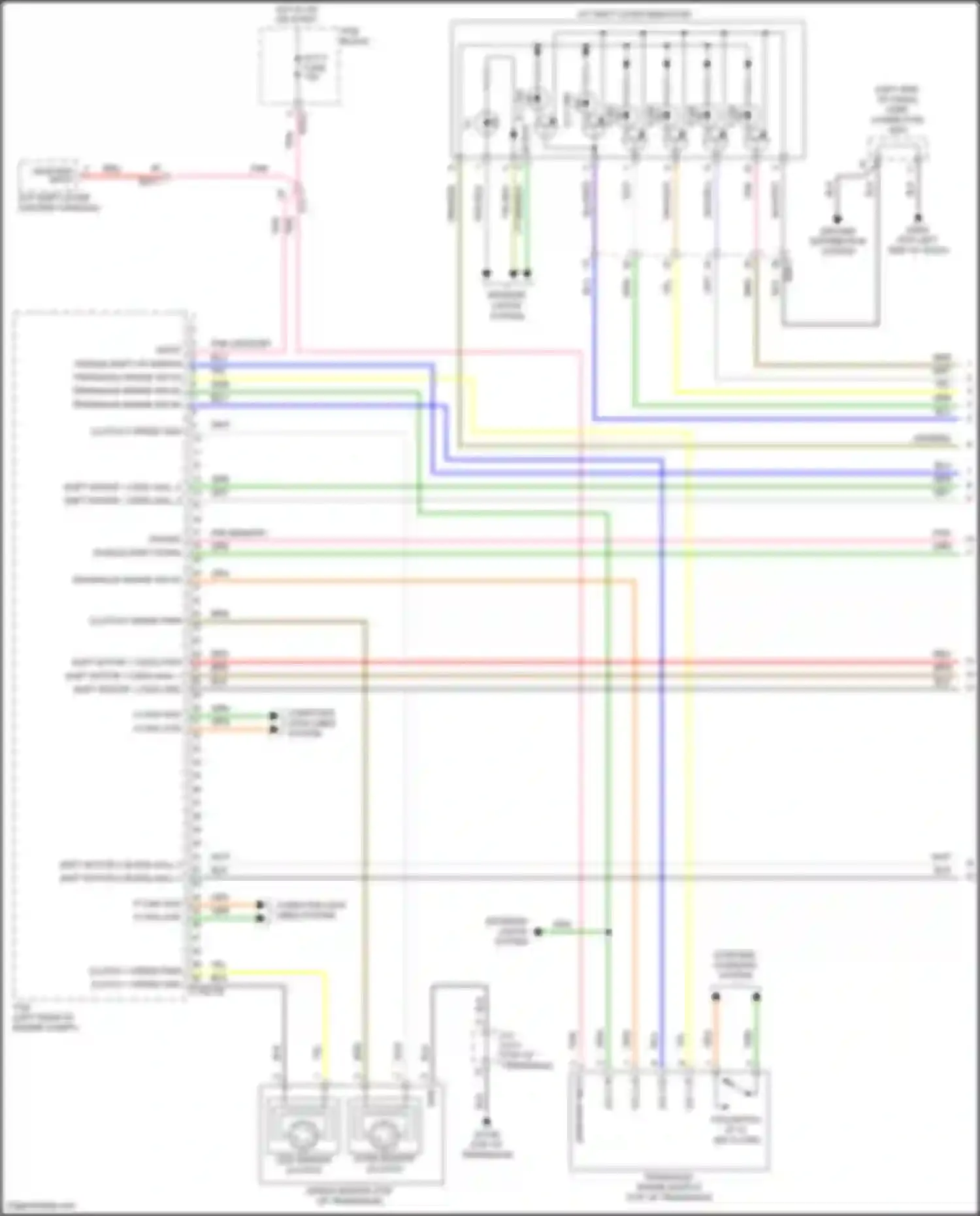 Wiring diagram transaxle range switch for Hyundai IONIQ I (2016-2024) (7 of 10)