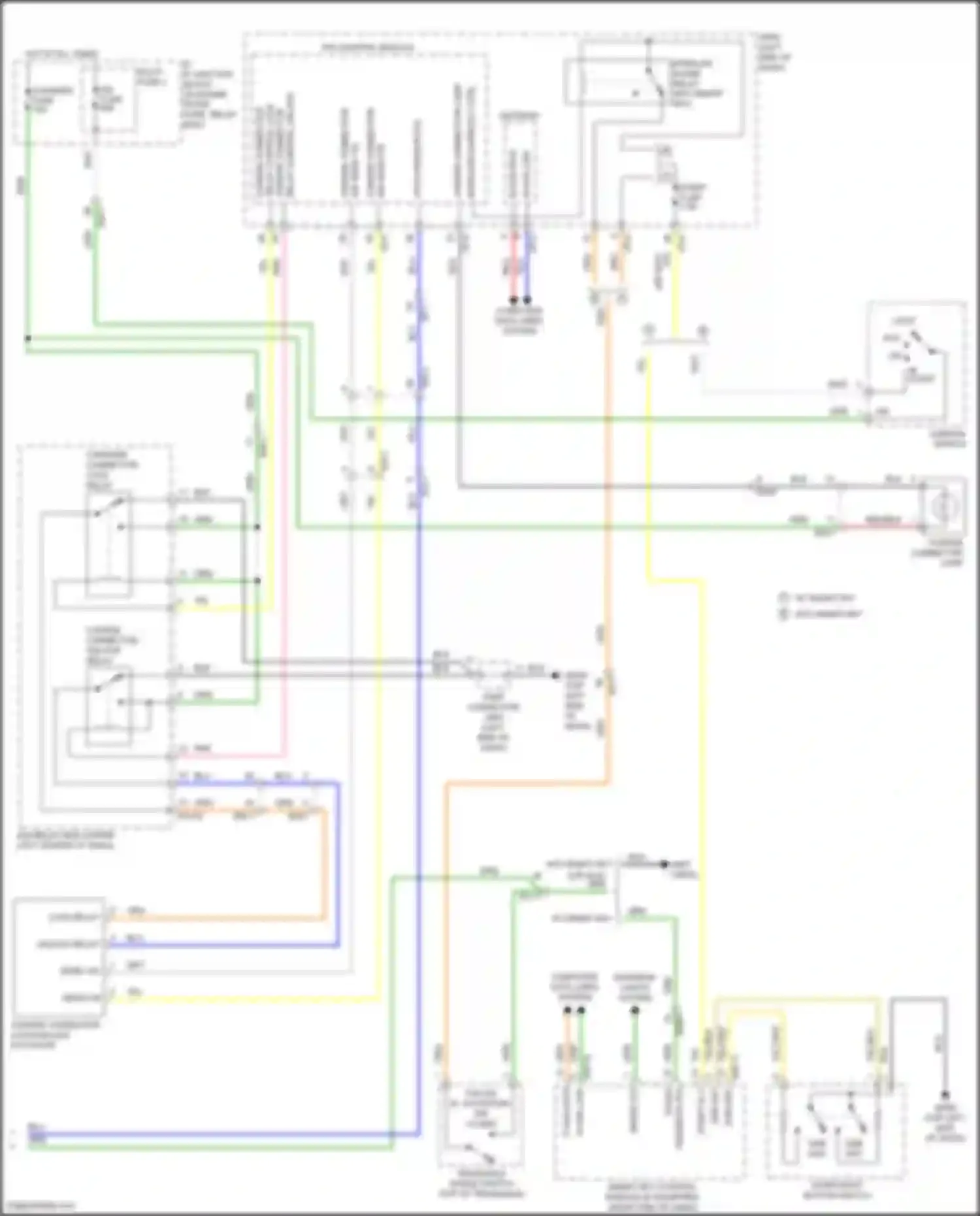 Wiring diagram w/ smart key w/o smart key for Hyundai IONIQ I (2016-2024) (2 of 3)