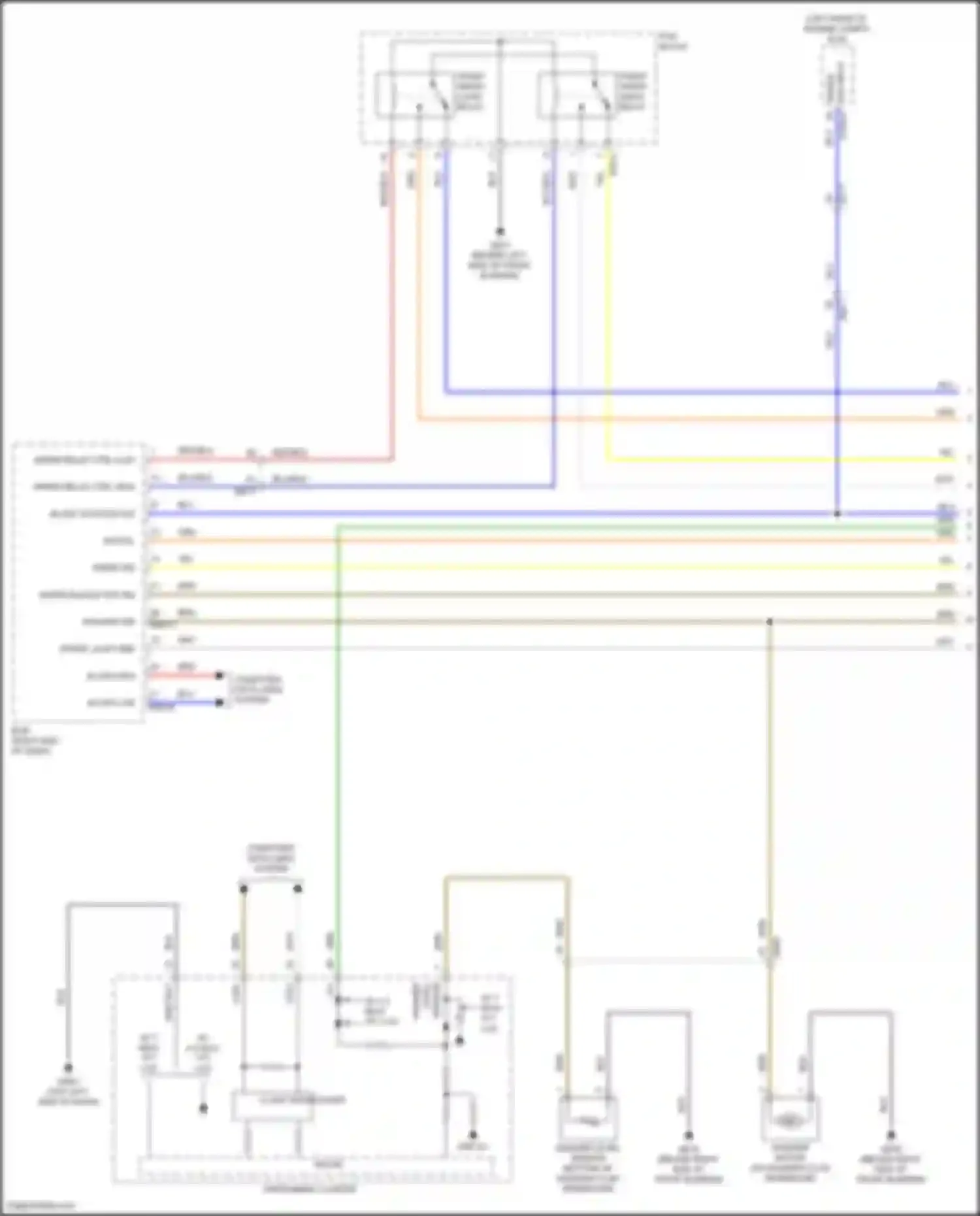 Wiring diagram washer level sensor for Hyundai IONIQ I (2016-2024) (4 of 5)