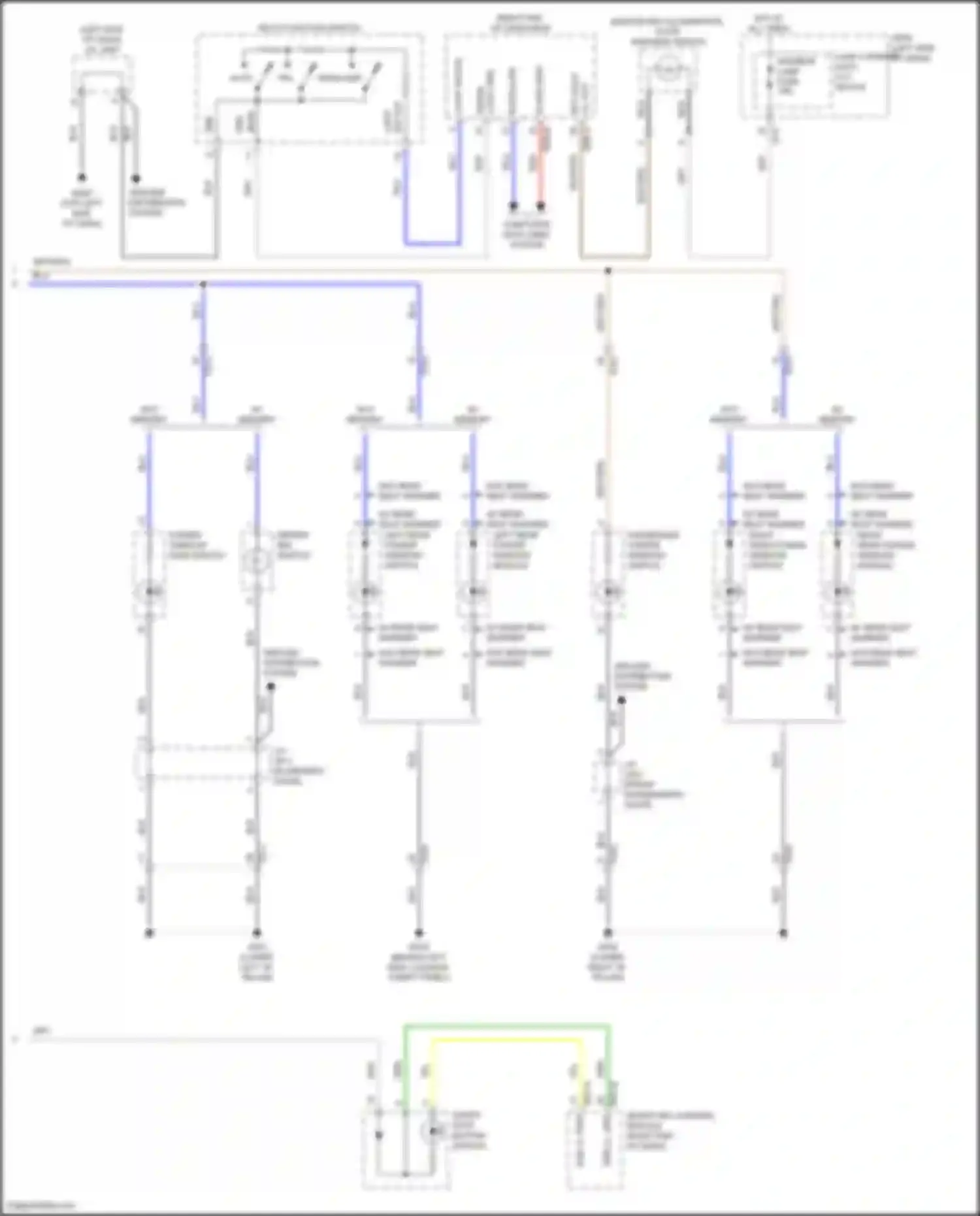 Wiring diagram w/o memory for Hyundai IONIQ I (2016-2024) (3 of 20)