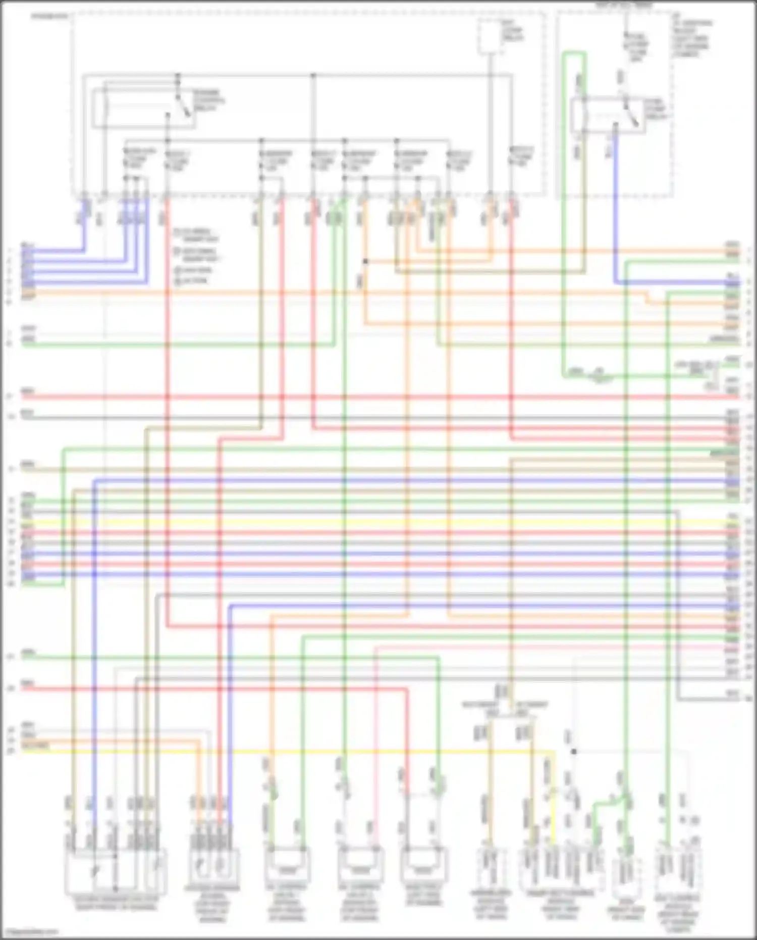 Kona Hyundai I facelift (2020-2024): Wiring diagram engine performance 1.6l turbo (4 of 7)