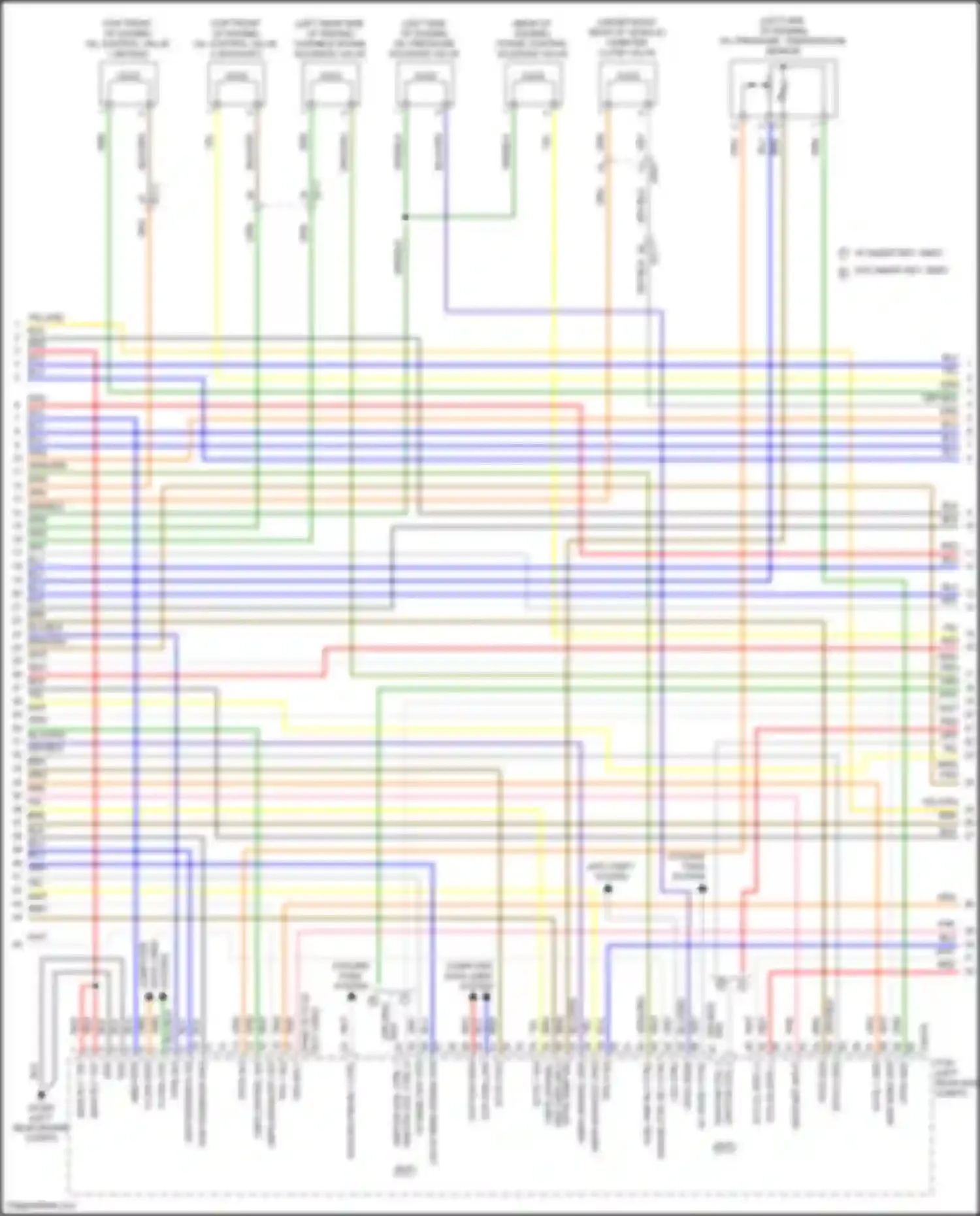 Kona Hyundai I facelift (2020-2024): Wiring diagram engine performance 2.0l (6 of 8)