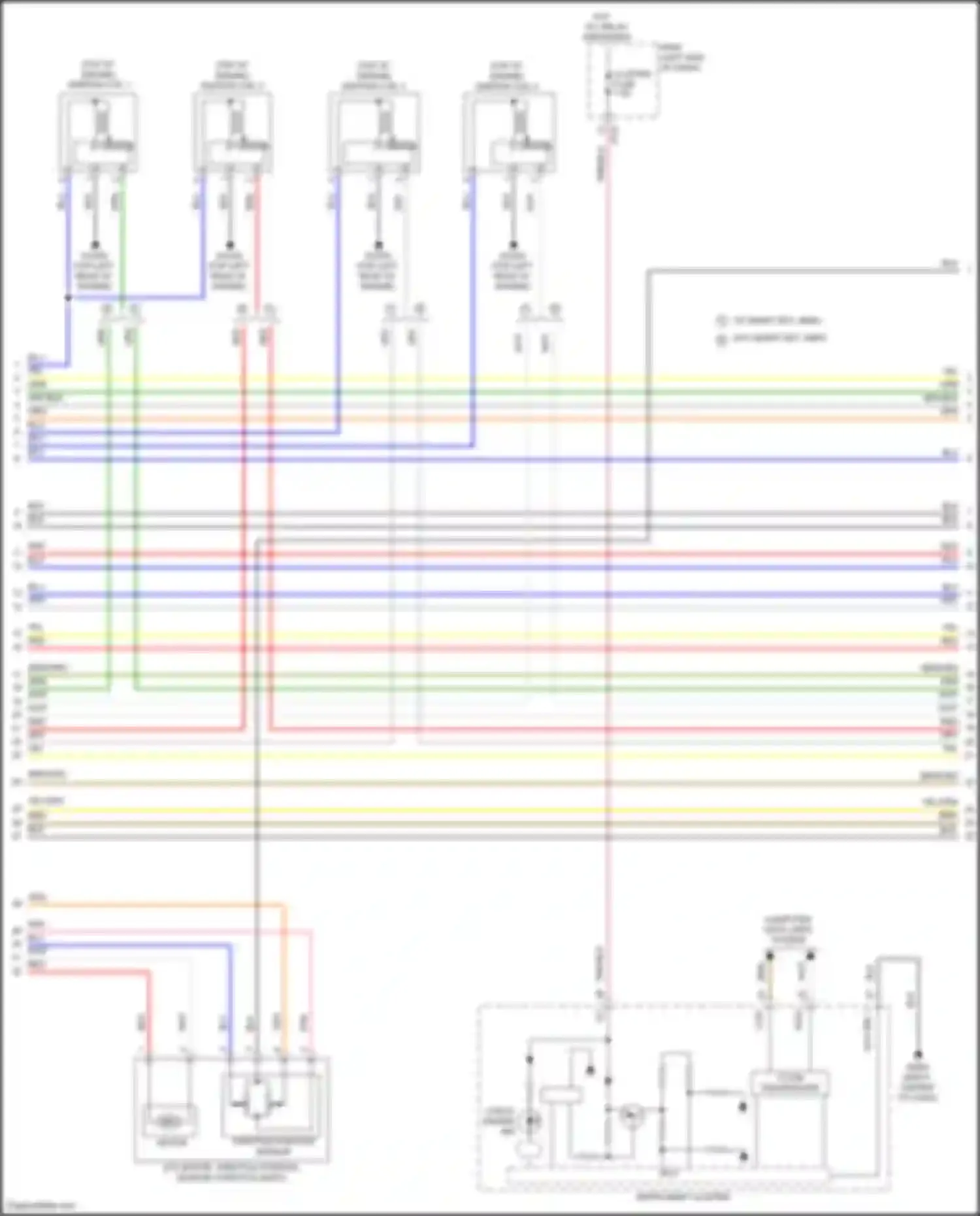 Kona Hyundai I facelift (2020-2024): Wiring diagram engine performance 2.0l (7 of 8)