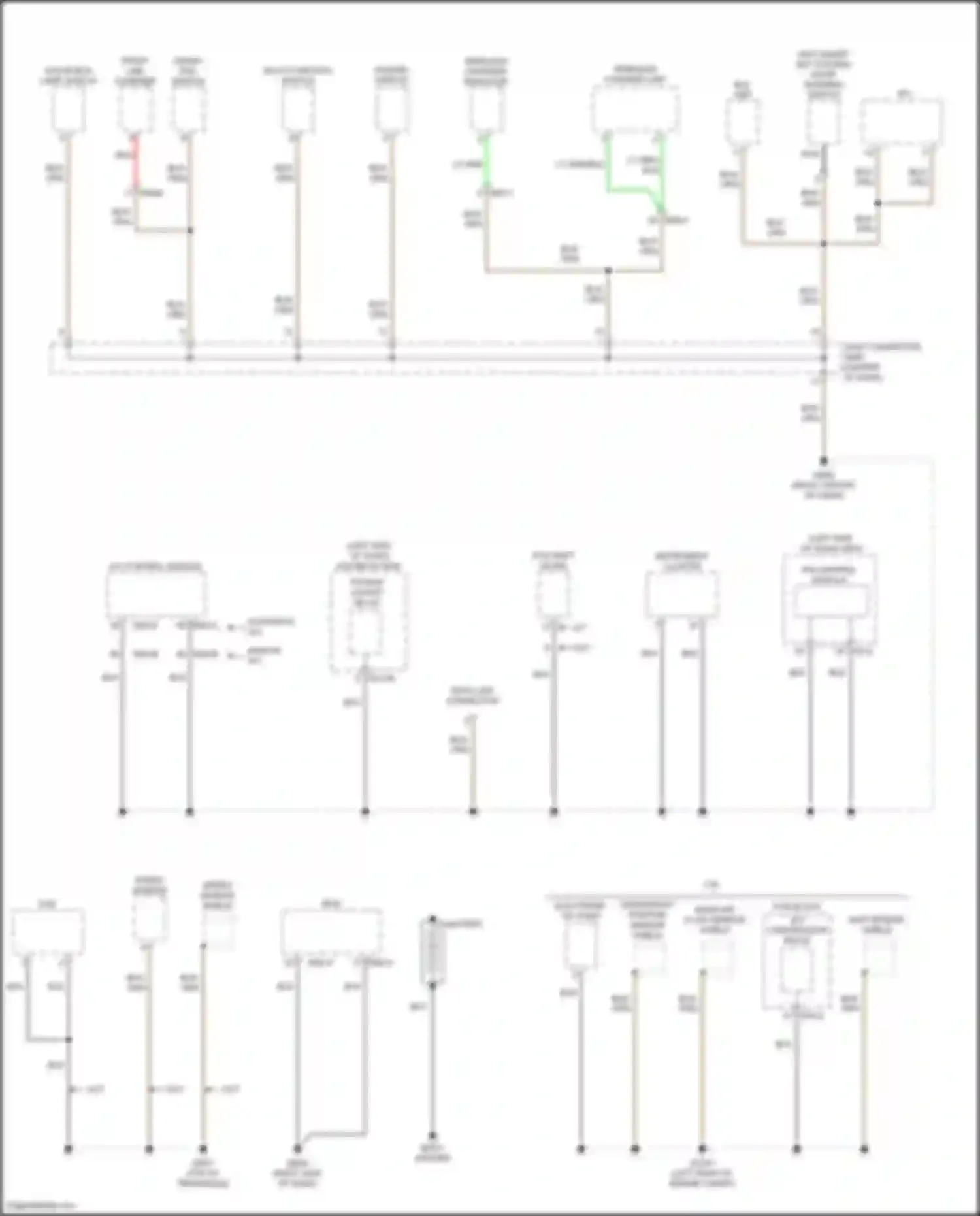 Kona Hyundai I facelift (2020-2024): Ground distribution circuit (2 of 6)