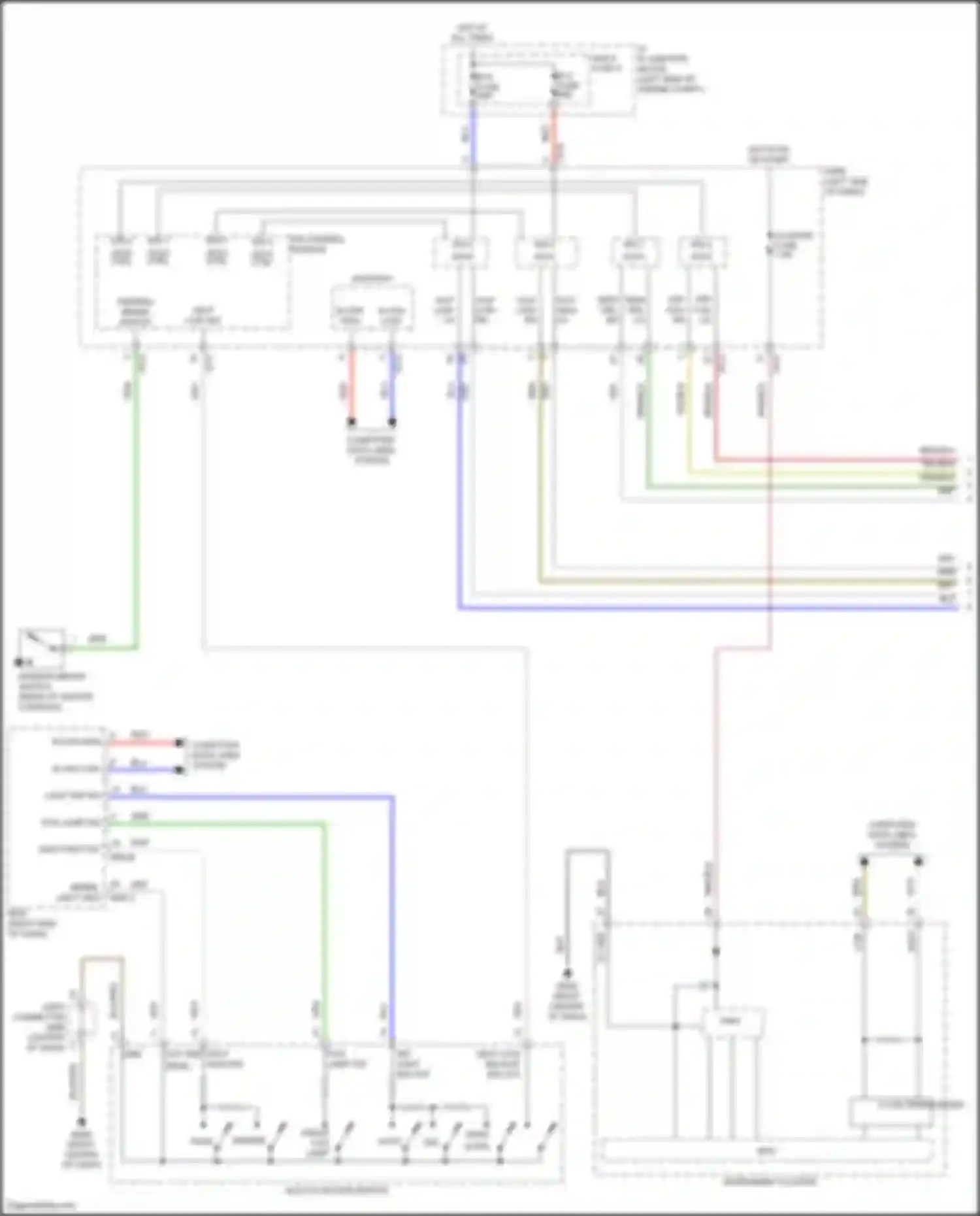Wiring diagram cluster fuse for Hyundai Kona I facelift (2020-2024) (7 of 31)