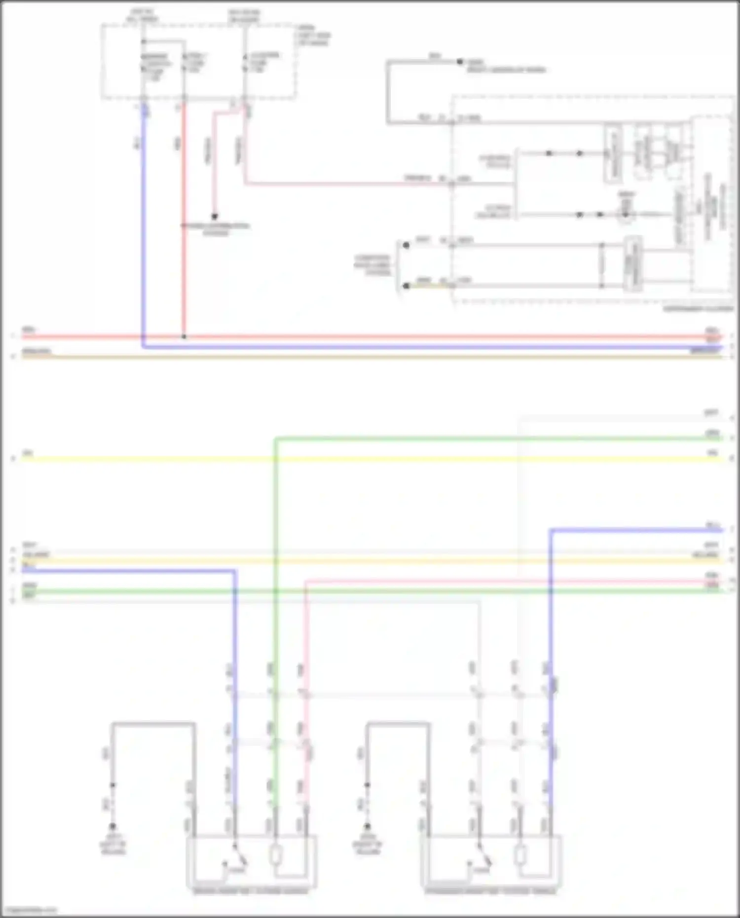 Wiring diagram driver smart key outside handle for Hyundai Kona I facelift (2020-2024) (3 of 4)