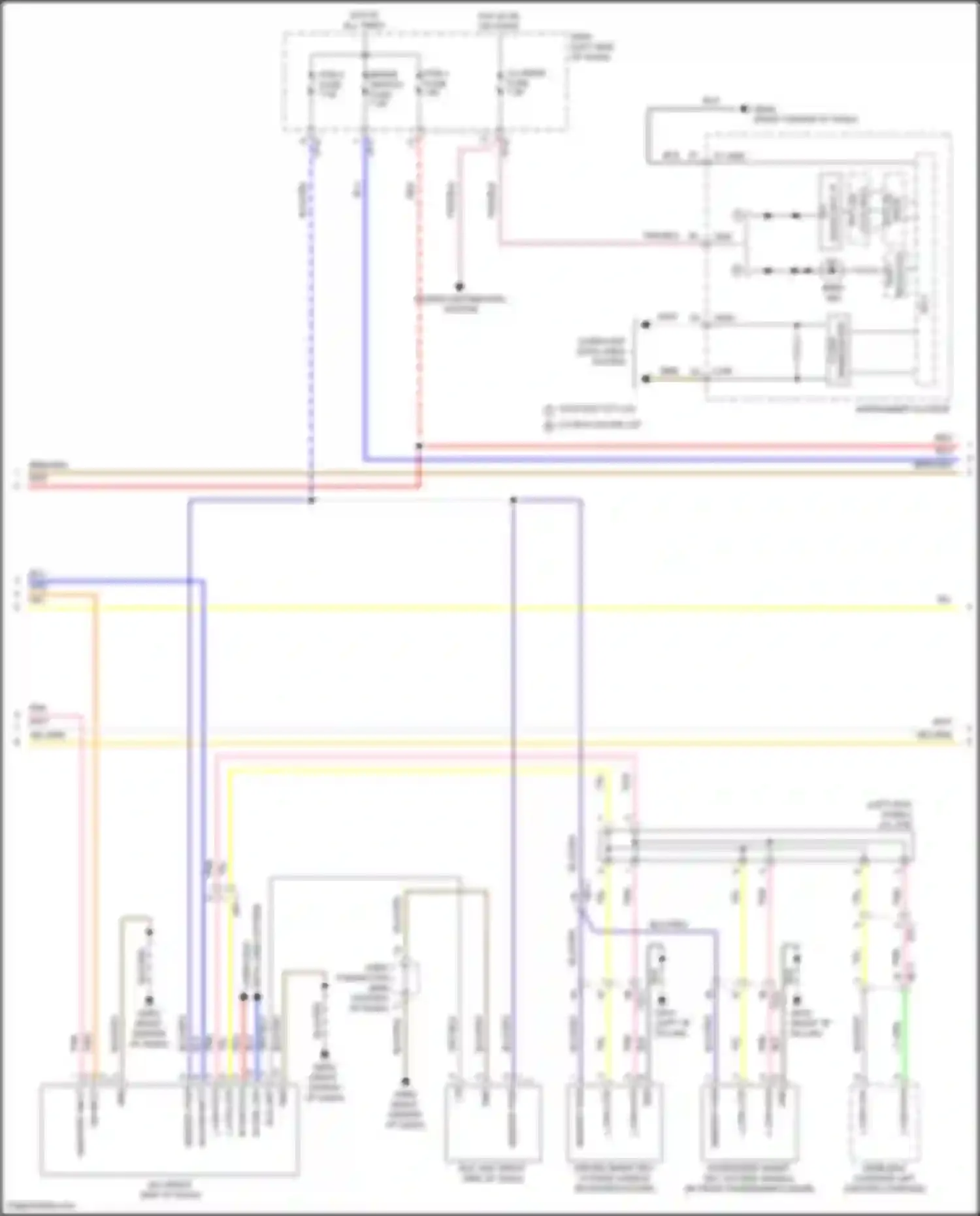 Wiring diagram driver smart key outside handle for Hyundai Kona I facelift (2020-2024) (2 of 4)