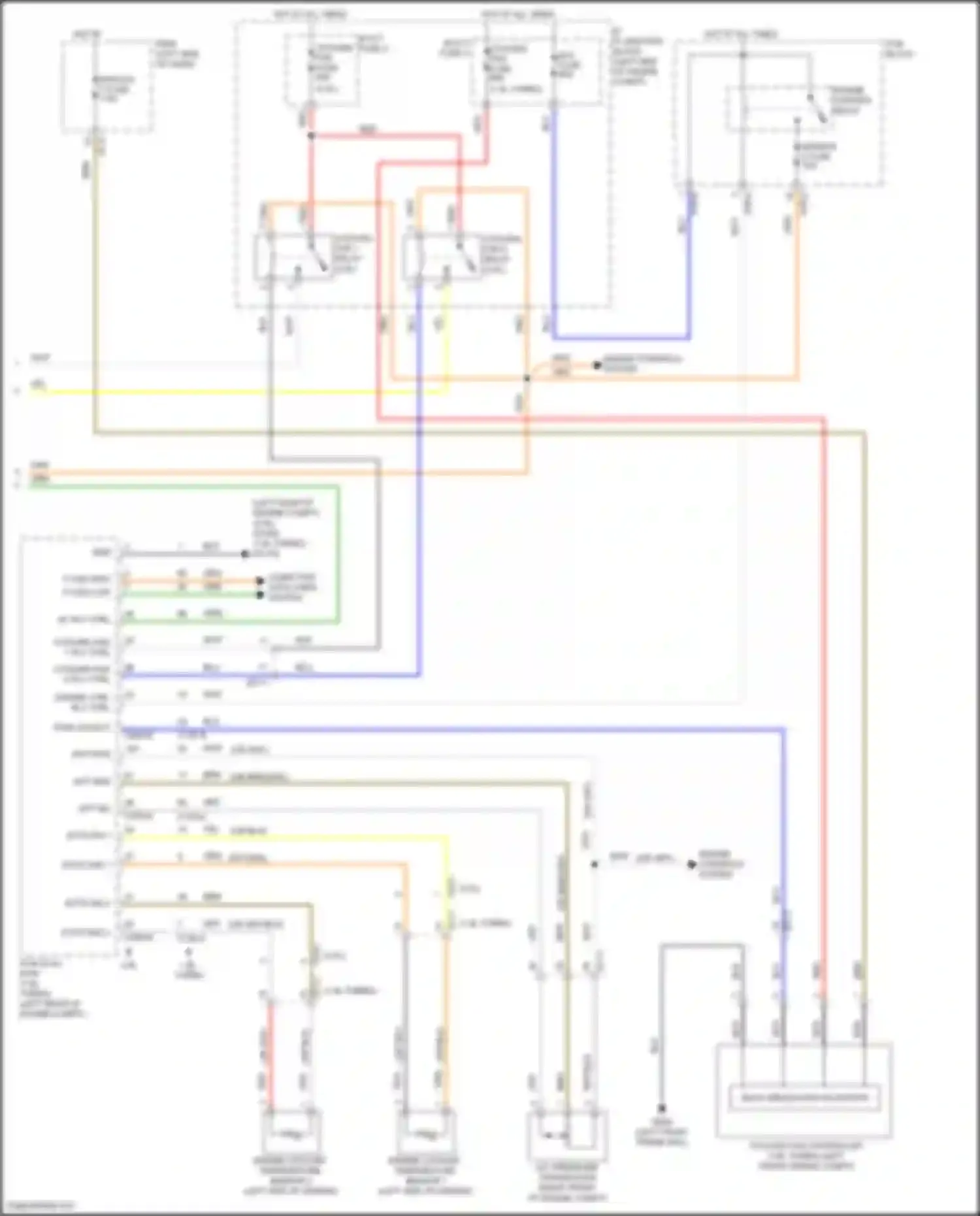 Wiring diagram engine coolant temperature sensor 2 for Hyundai Kona I facelift (2020-2024) (1 of 5)