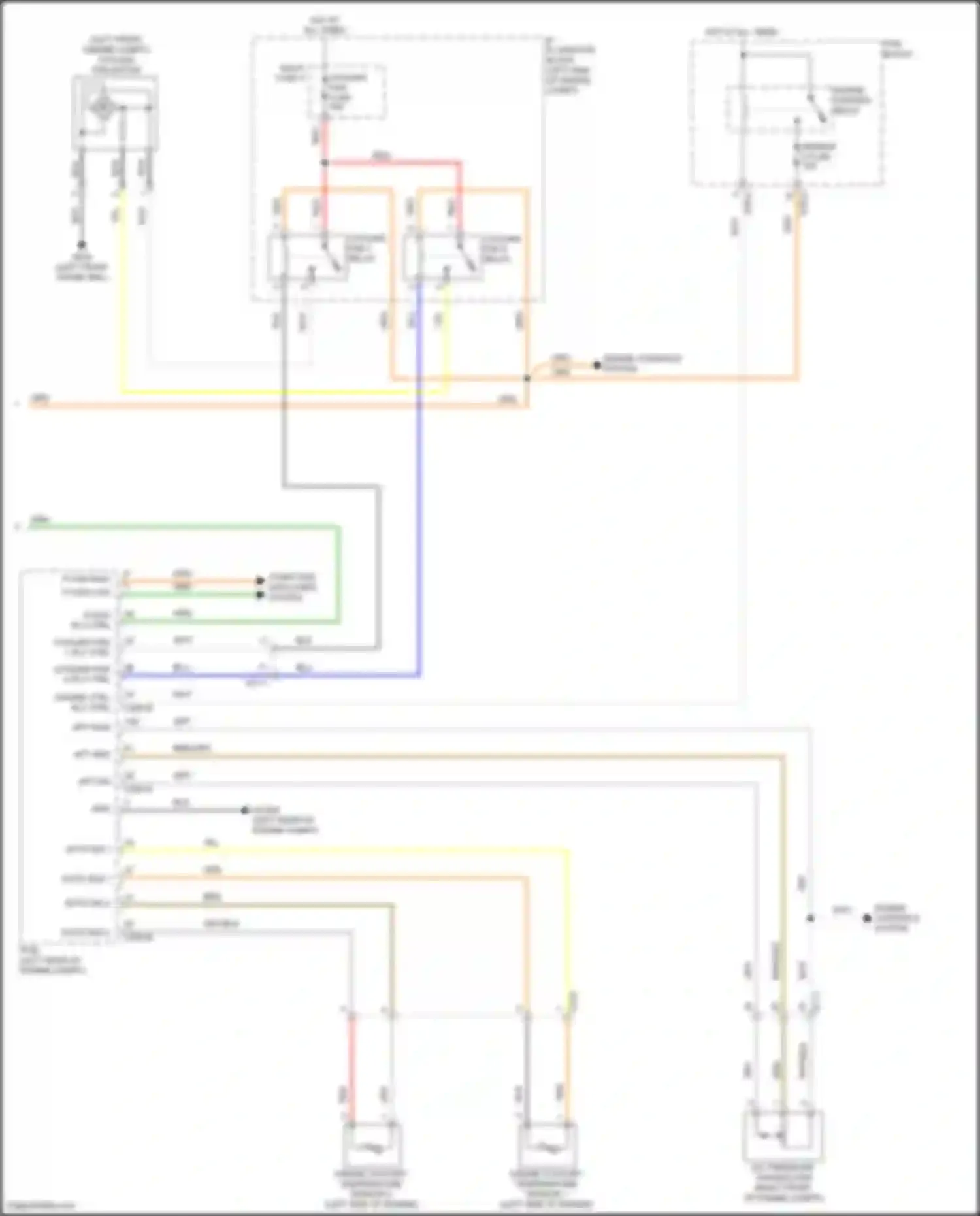 Wiring diagram engine ctrl rly ctrl for Hyundai Kona I facelift (2020-2024) (1 of 4)