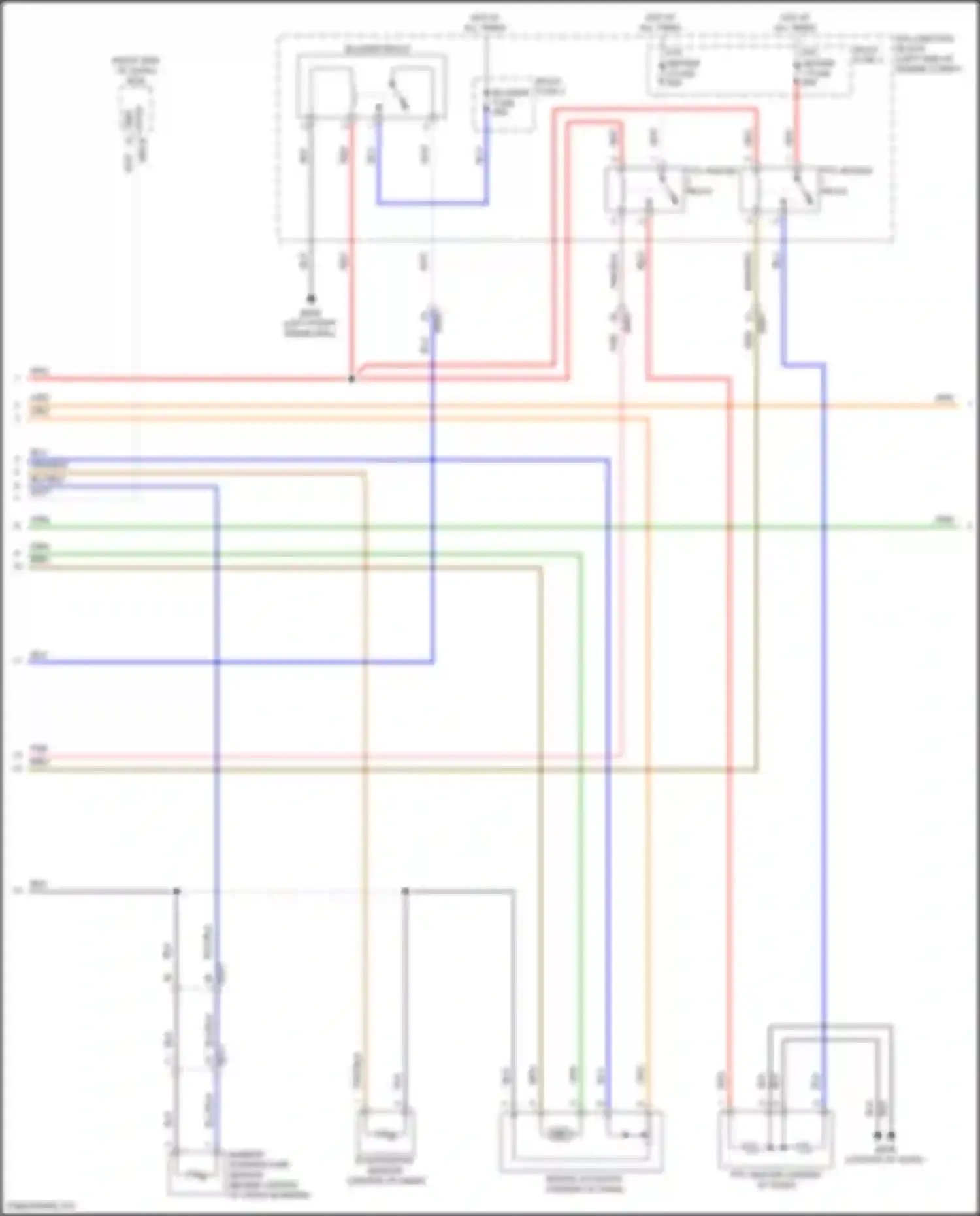 Wiring diagram evaporator sensor for Hyundai Kona I facelift (2020-2024) (2 of 2)