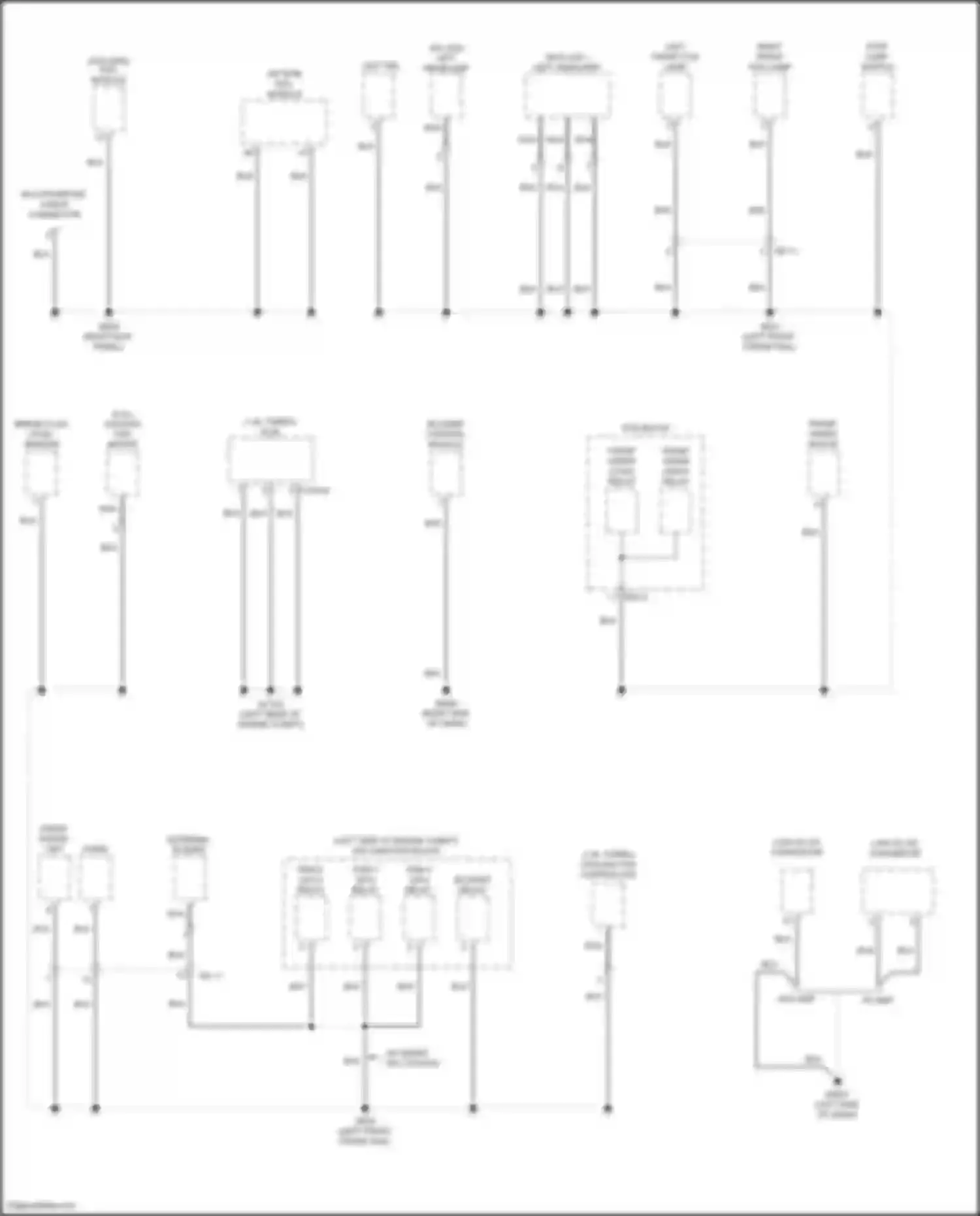 Wiring diagram front radar unit for Hyundai Kona I facelift (2020-2024) (1 of 3)