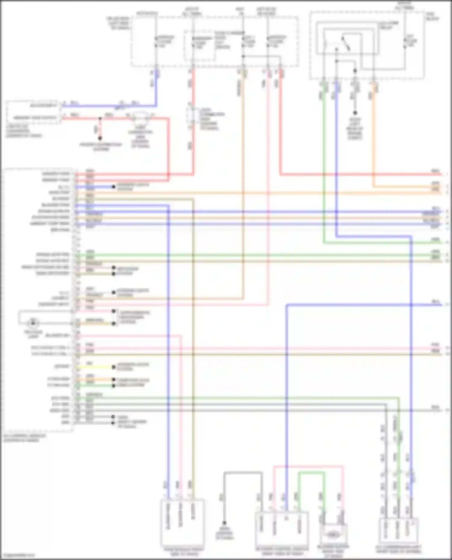Wiring diagram intake actr rec for Hyundai Kona I facelift (2020-2024) (2 of 2)