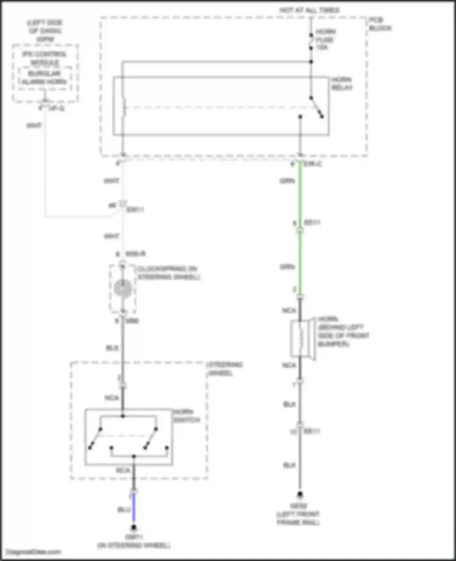 Wiring diagram ips control module for Hyundai Kona I facelift (2020-2024) (18 of 37)