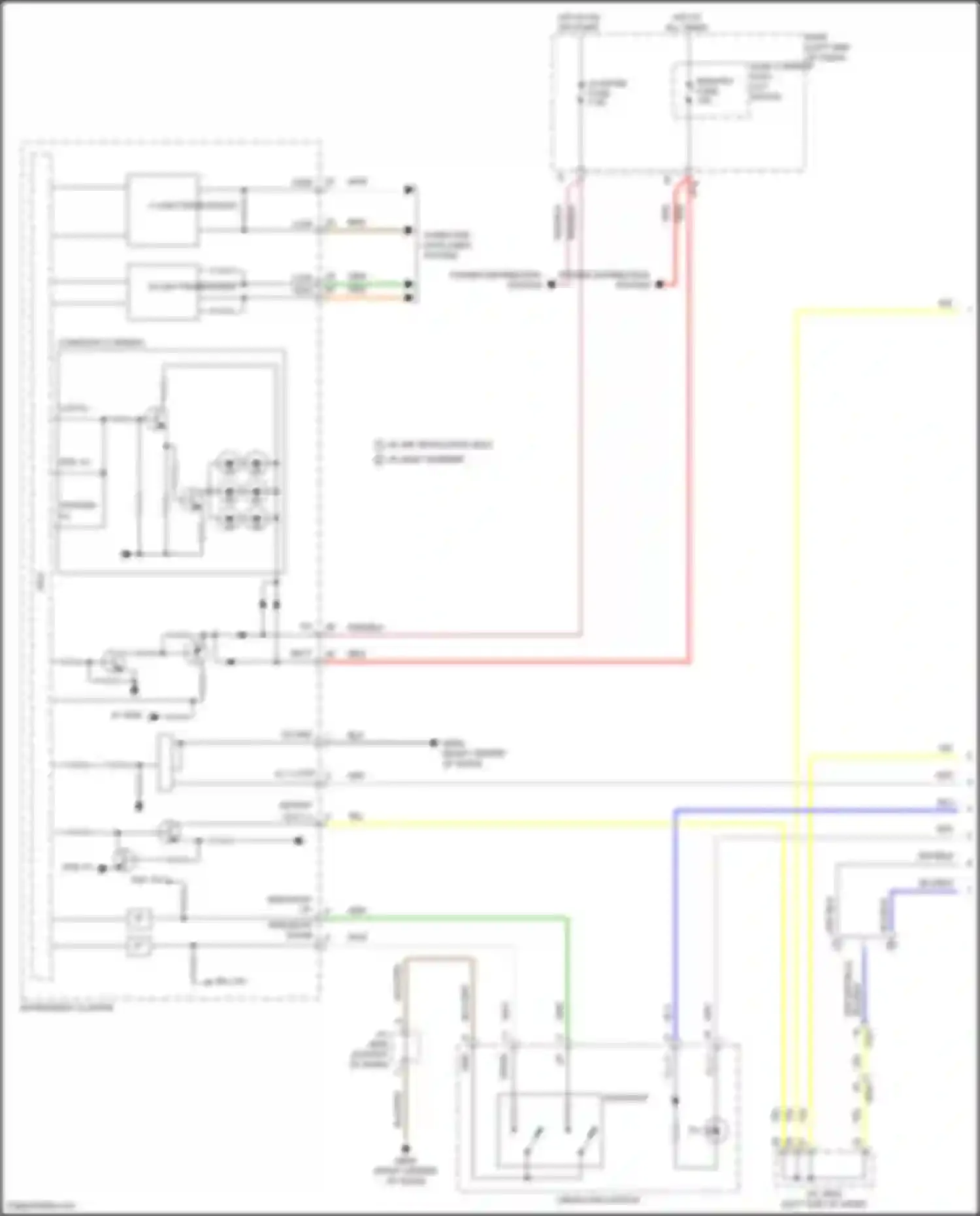 Wiring diagram lcd ill for Hyundai Kona I facelift (2020-2024) (1 of 1)