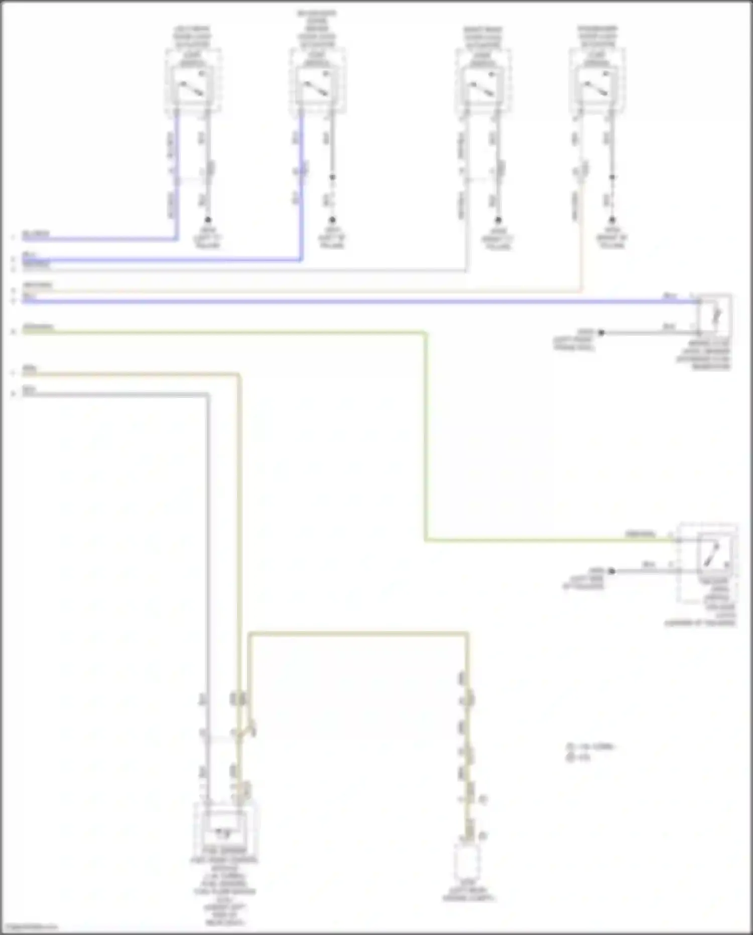 Wiring diagram left "c" pillar) for Hyundai Kona I facelift (2020-2024) (7 of 19)