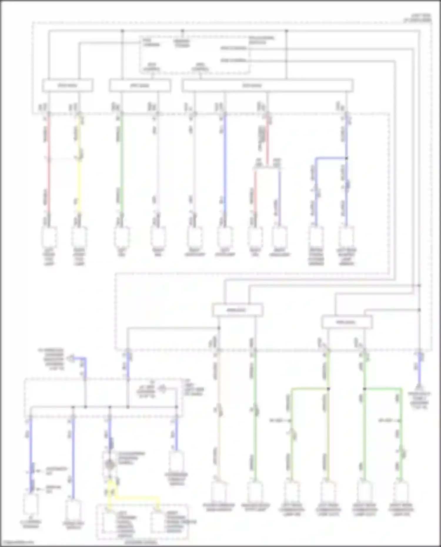 Wiring diagram left front fog lamp for Hyundai Kona I facelift (2020-2024) (6 of 6)