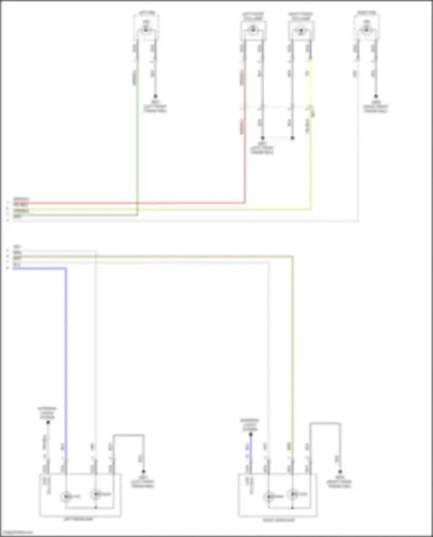 Wiring diagram left headlamp for Hyundai Kona I facelift (2020-2024) (6 of 9)