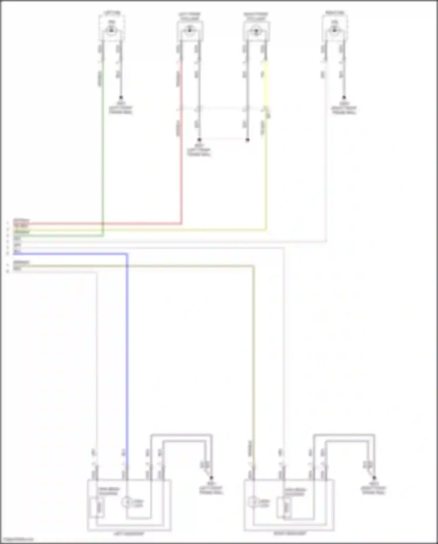 Wiring diagram left headlamp for Hyundai Kona I facelift (2020-2024) (7 of 9)