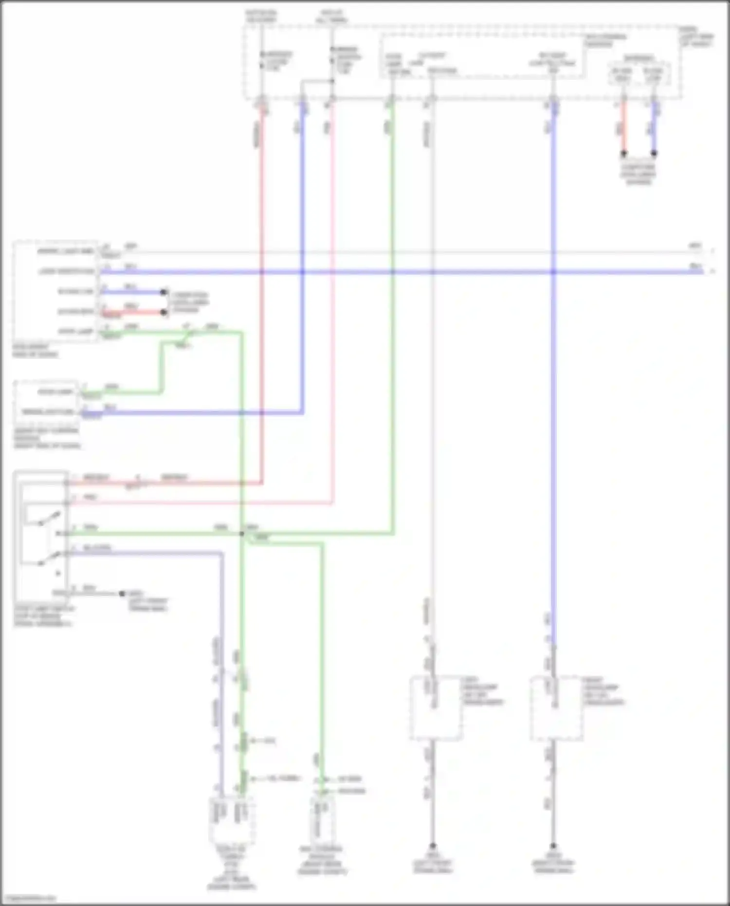 Wiring diagram left headlamp for Hyundai Kona I facelift (2020-2024) (3 of 9)