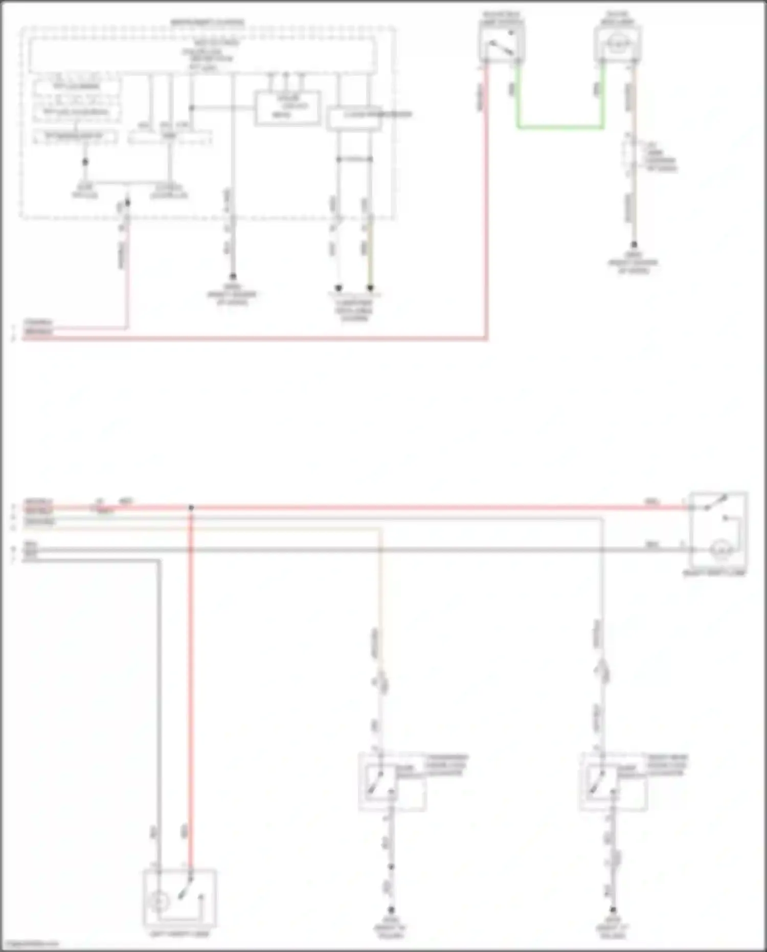 Wiring diagram left vanity lamp for Hyundai Kona I facelift (2020-2024) (1 of 3)