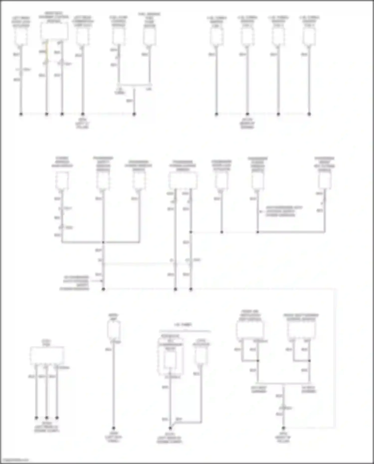 Wiring diagram passenger power outside mirror for Hyundai Kona I facelift (2020-2024) (5 of 7)