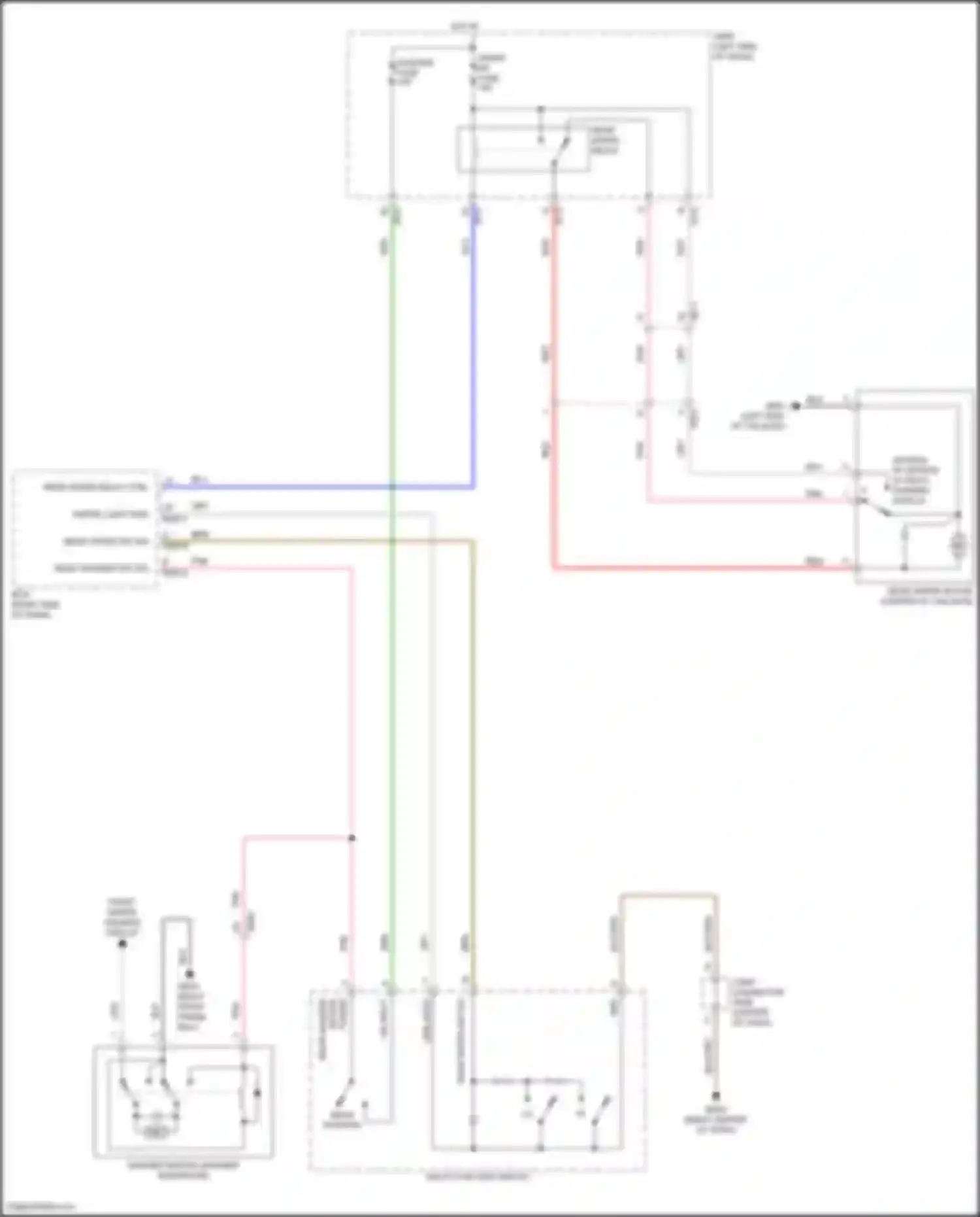 Wiring diagram rear wiper sw sig for Hyundai Kona I facelift (2020-2024) (1 of 1)