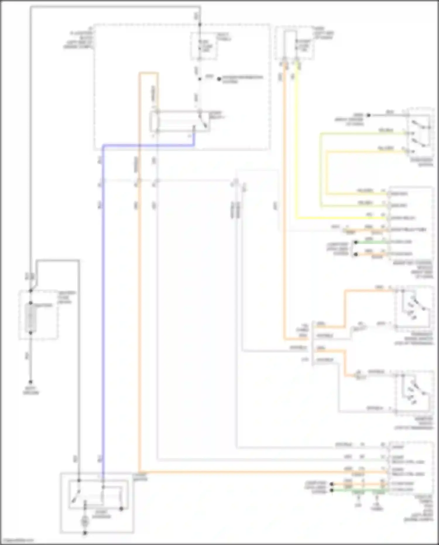 Wiring diagram relay ctrl high for Hyundai Kona I facelift (2020-2024) (2 of 2)
