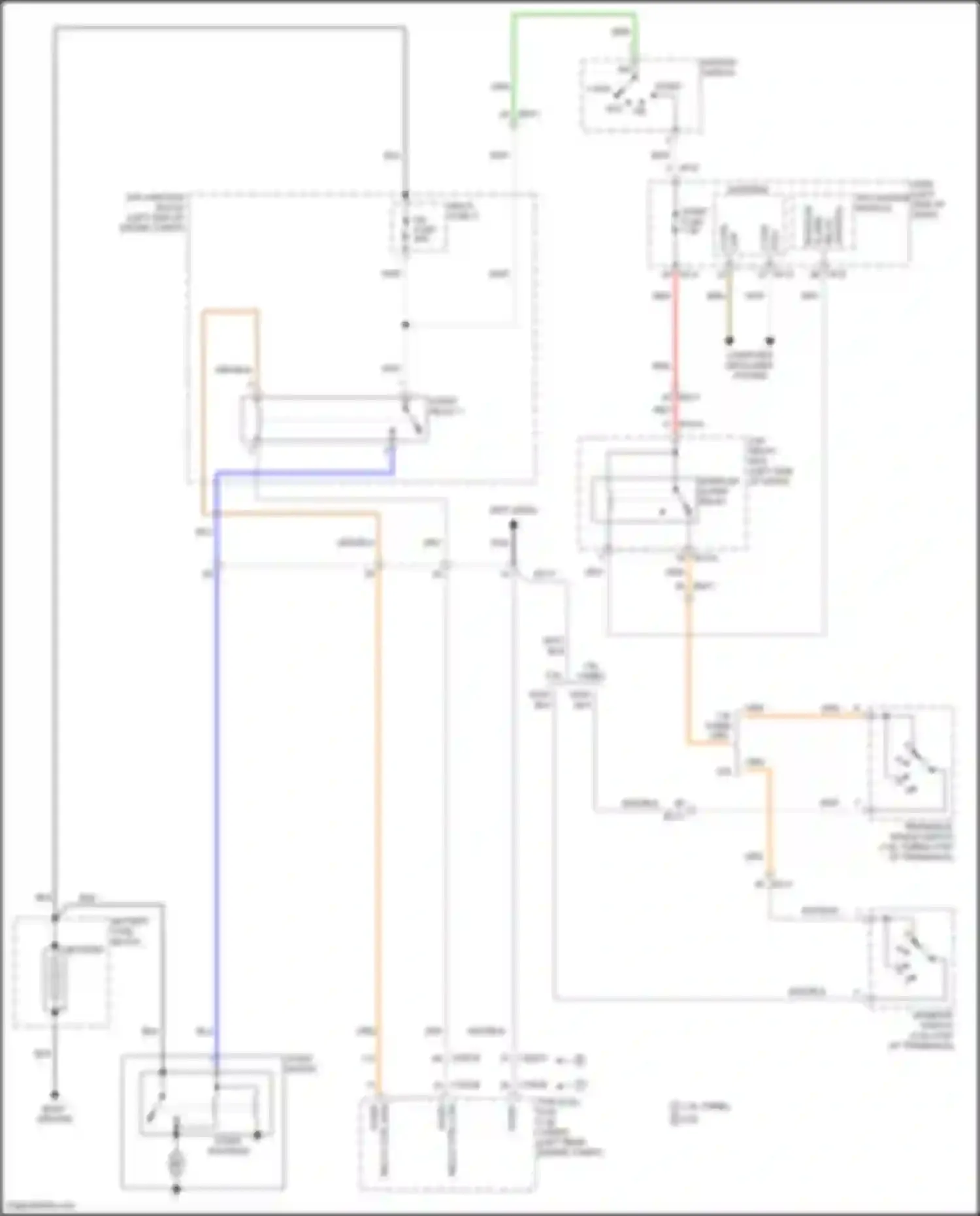 Wiring diagram start relay 1 for Hyundai Kona I facelift (2020-2024) (2 of 4)