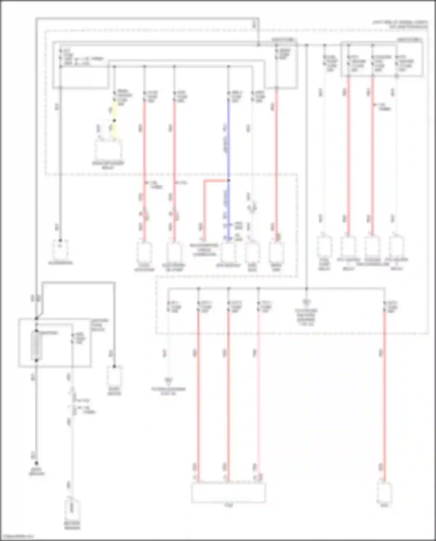 Wiring diagram tcu 1 fuse for Hyundai Kona I facelift (2020-2024) (2 of 2)