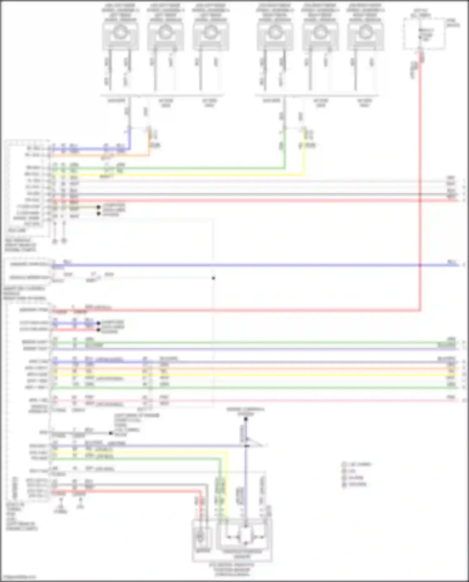 Wiring diagram throttle position sensor for Hyundai Kona I facelift (2020-2024) (1 of 3)