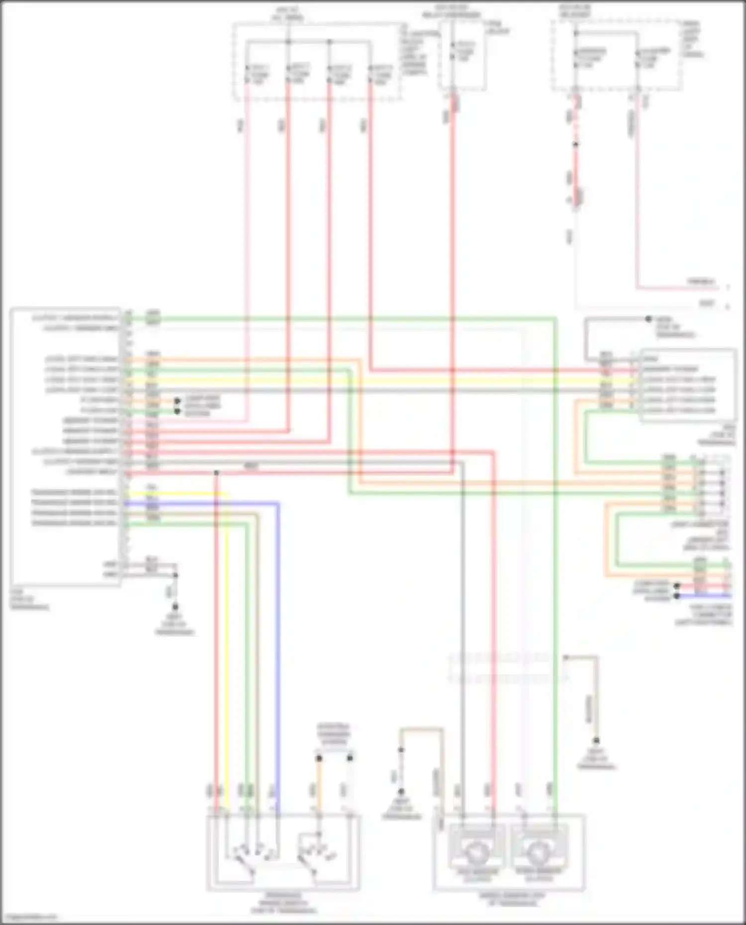 Wiring diagram transaxle range sw sig n for Hyundai Kona I facelift (2020-2024) (1 of 2)