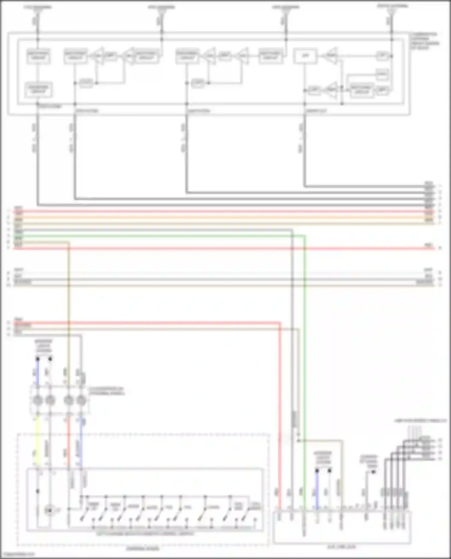 Wiring diagram usb vcc for Hyundai Kona I facelift (2020-2024) (1 of 9)