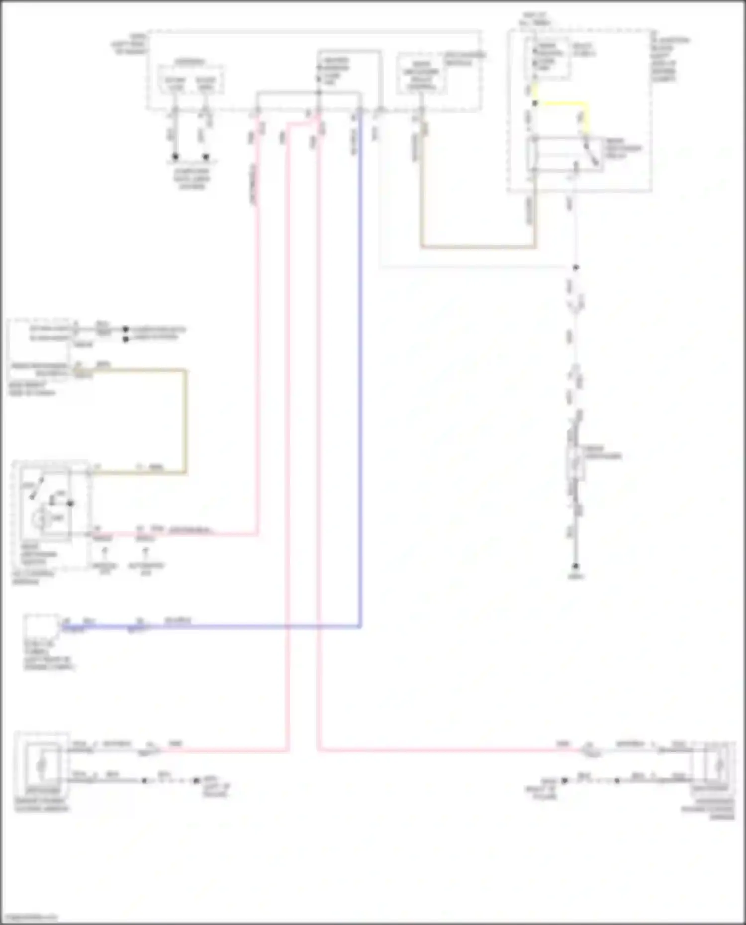 Kona Hyundai I (2017-2021): Defoggers circuit, w/o auto defogger
