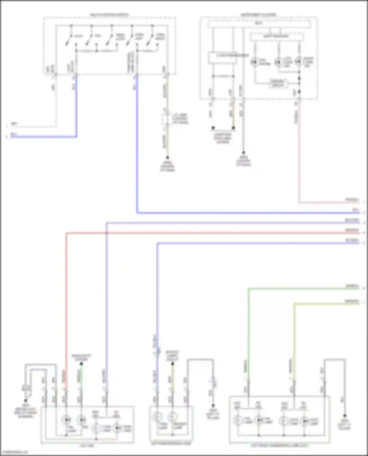 Kona Hyundai I (2017-2021): Exterior lamps circuit (2 of 4)