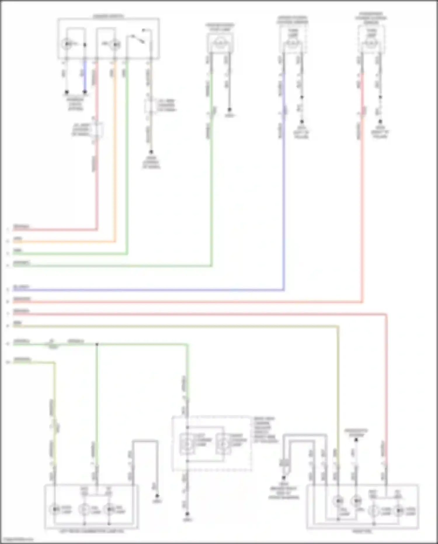 Kona Hyundai I (2017-2021): Exterior lamps circuit (4 of 4)