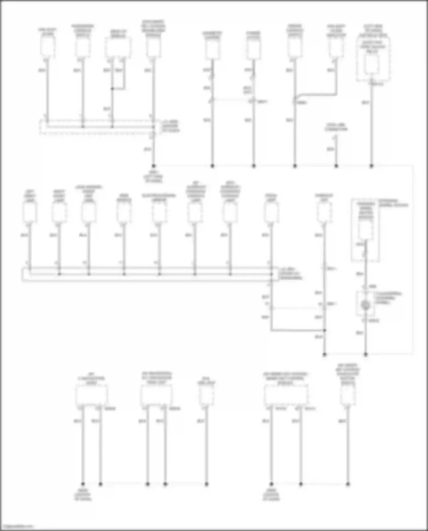 Kona Hyundai I (2017-2021): Ground distribution circuit (1 of 7)