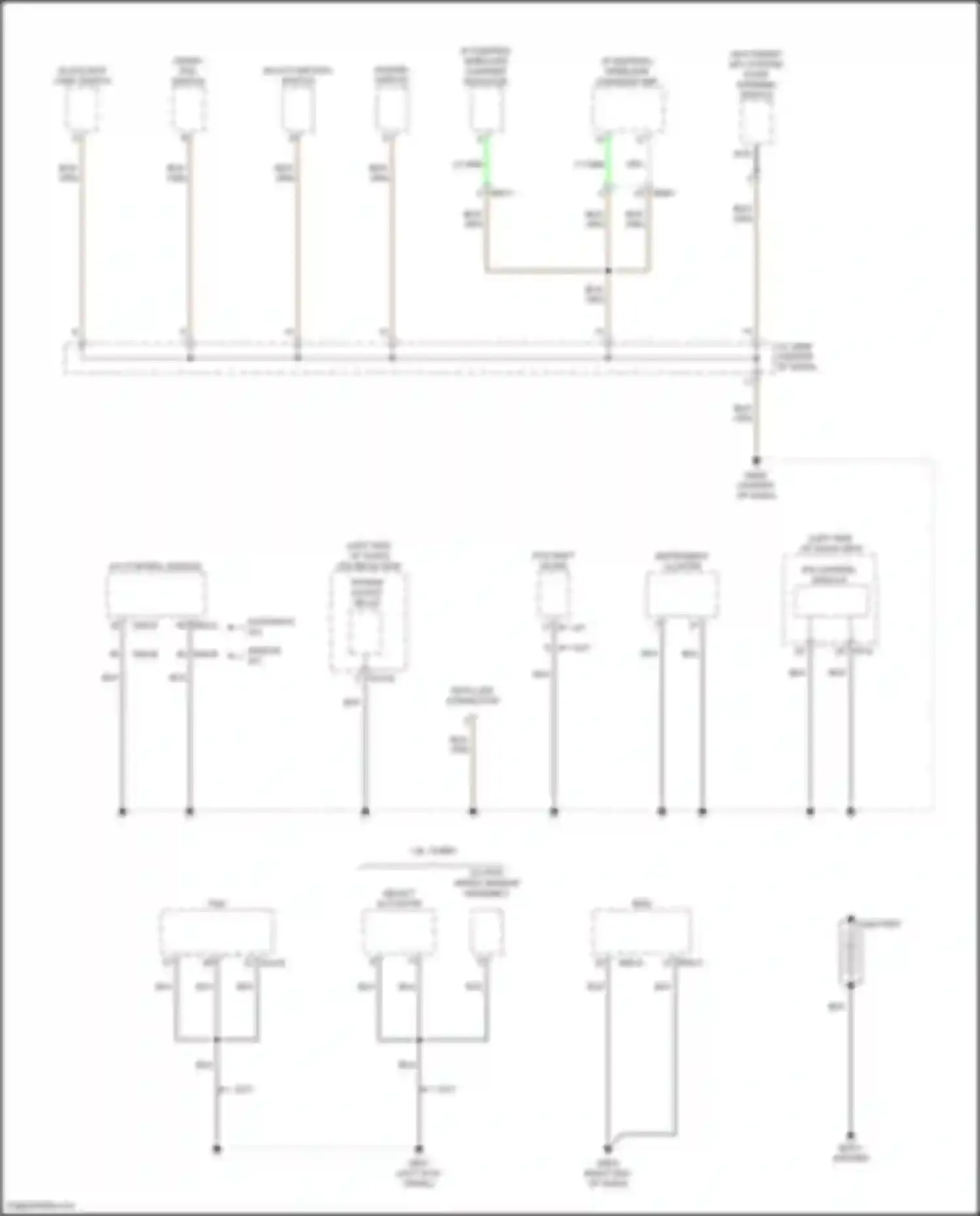 Kona Hyundai I (2017-2021): Ground distribution circuit (2 of 7)