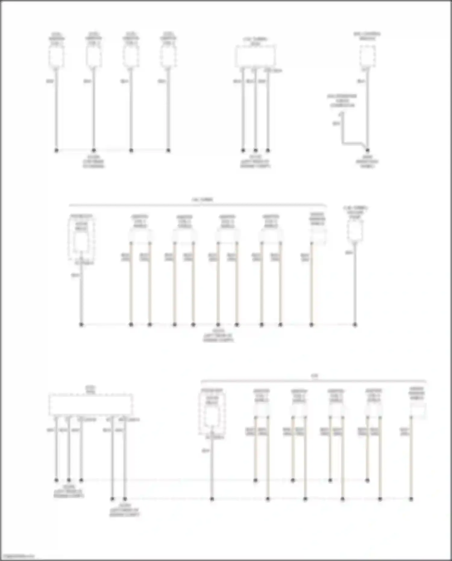 Kona Hyundai I (2017-2021): Ground distribution circuit (6 of 7)
