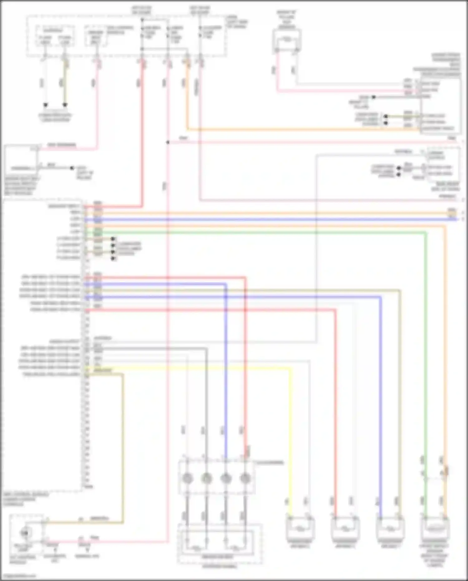 Kona Hyundai I (2017-2021): Supplemental restraints circuit (1 of 2)