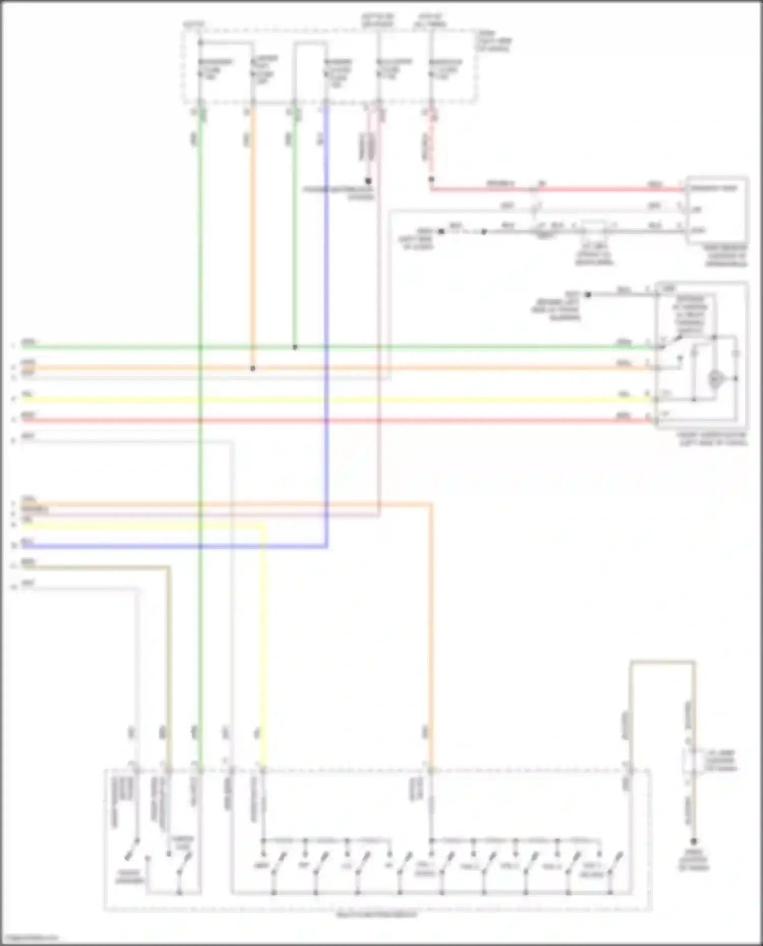 Kona Hyundai I (2017-2021): Front wiper/washer circuit (2 of 2)