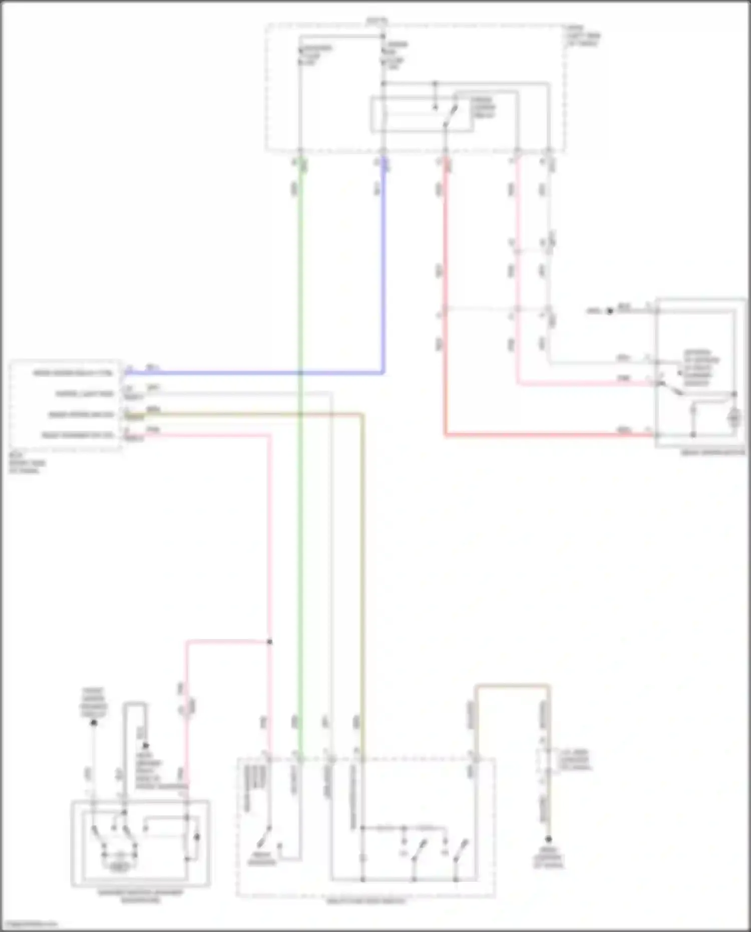 Kona Hyundai I (2017-2021): Rear wiper/washer circuit