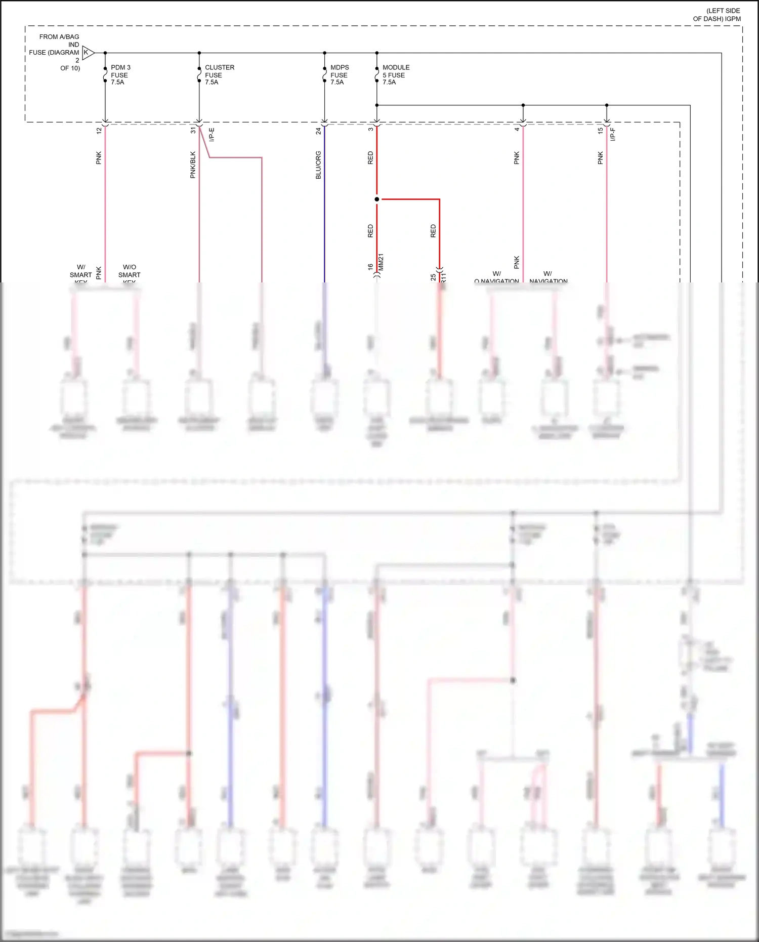 Hyundai Kona I (2017-2021) a/c control module wiring diagram  (13 of 15)