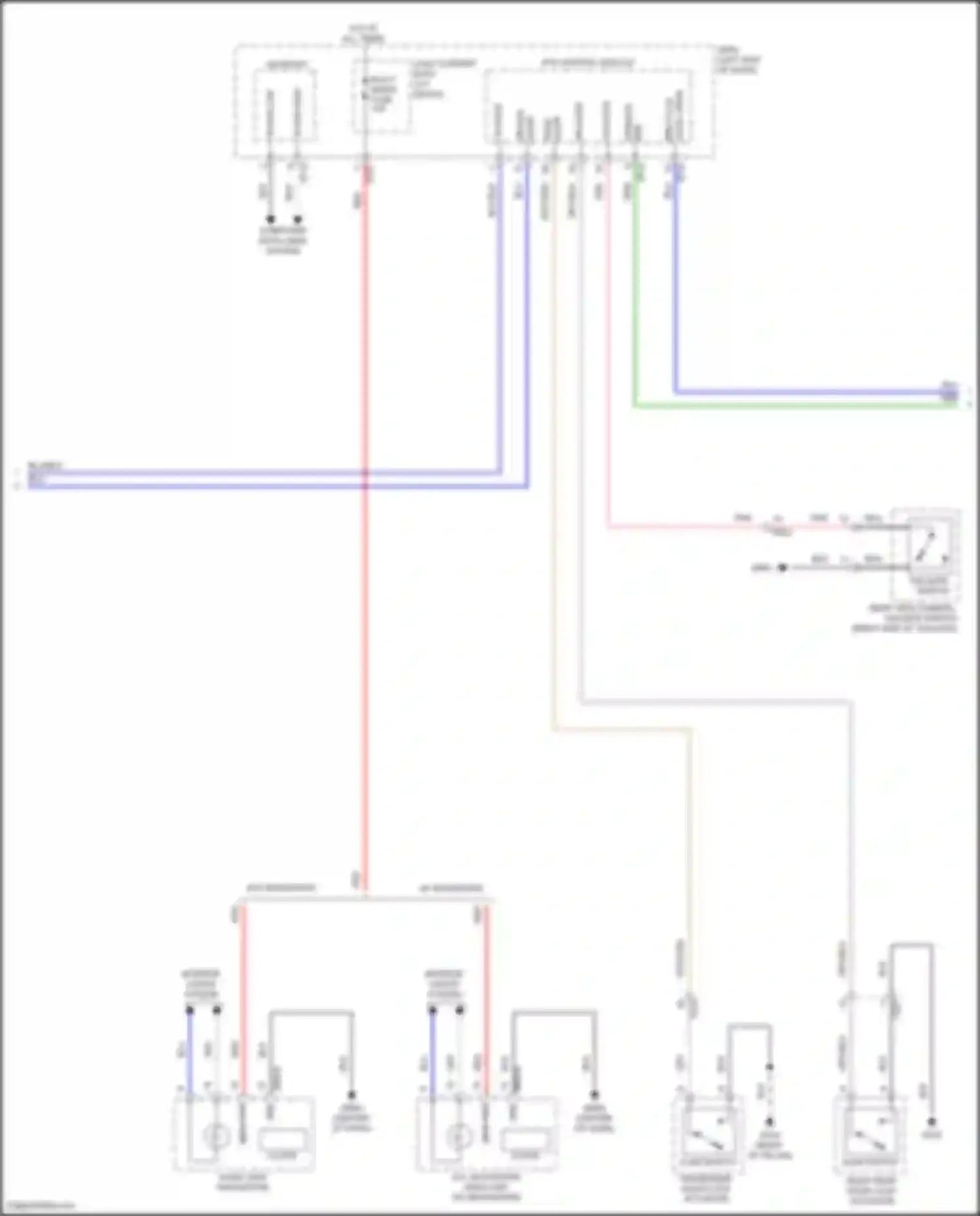 Wiring diagram ajar switch for Hyundai Kona I (2017-2021) (5 of 5)