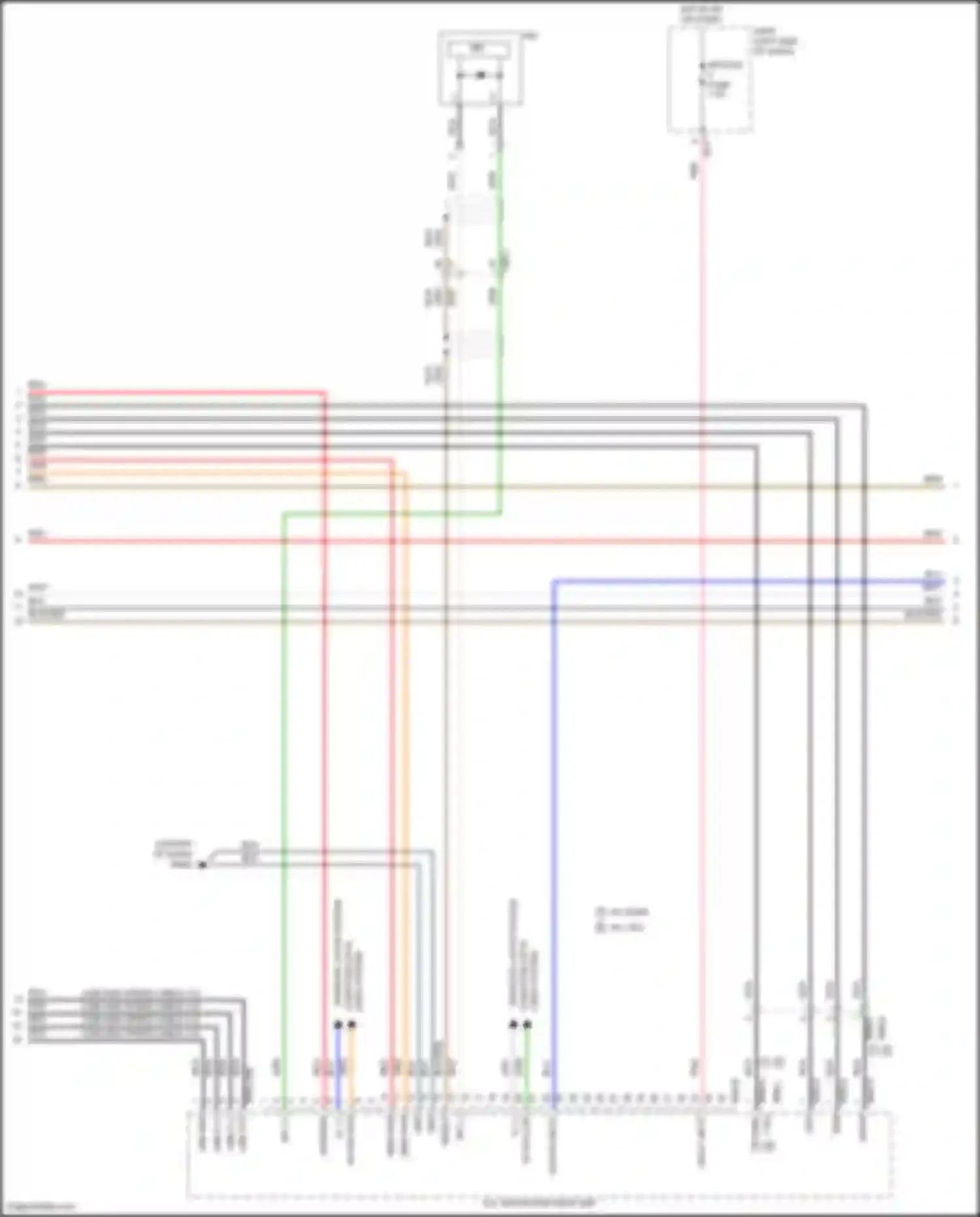 Wiring diagram a/v, navigation head unit for Hyundai Kona I (2017-2021) (13 of 15)