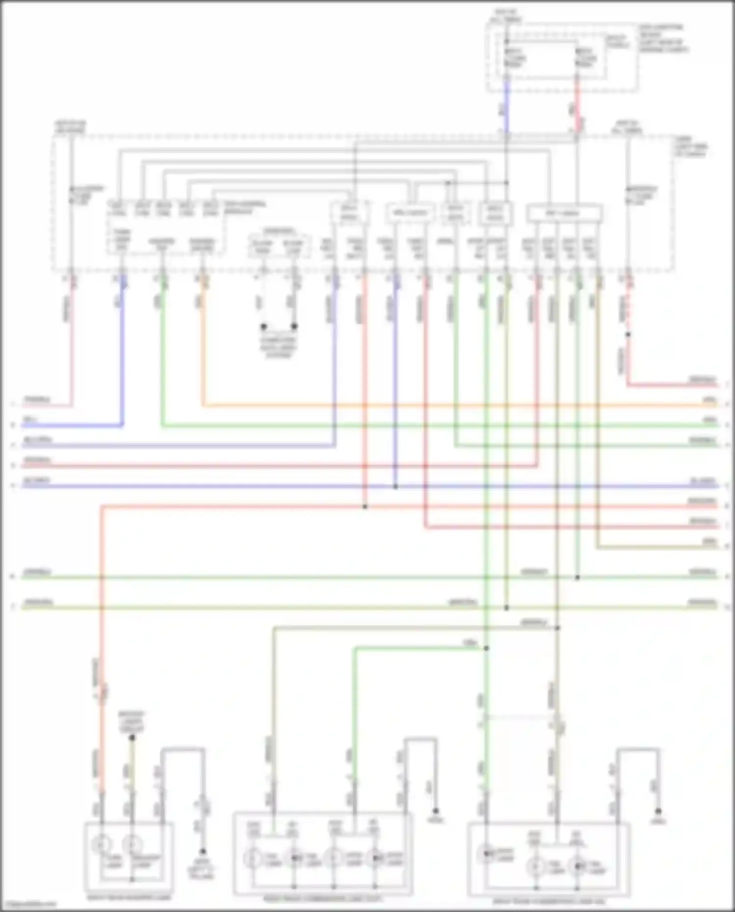 Wiring diagram backup lamp for Hyundai Kona I (2017-2021) (3 of 3)