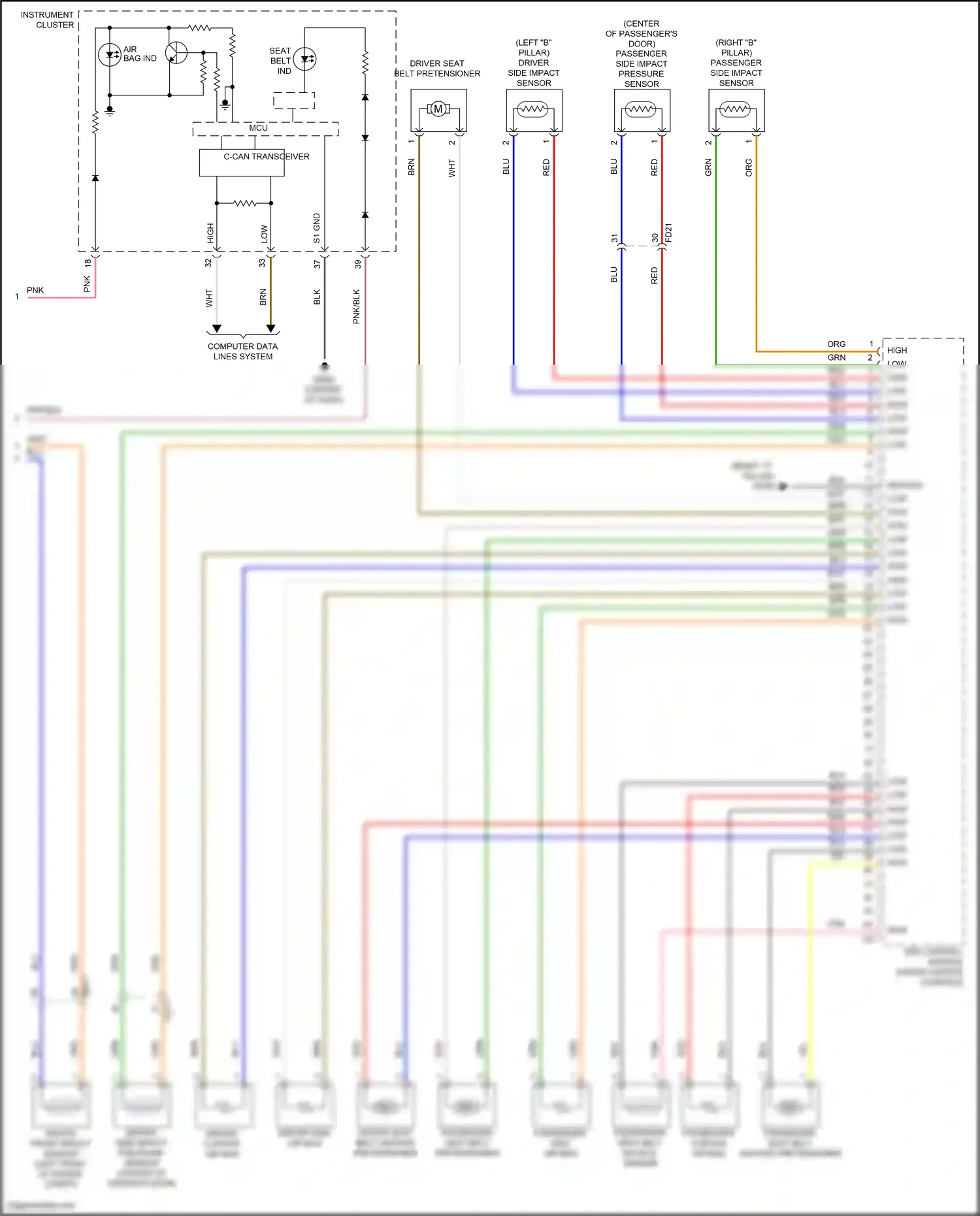 Wiring diagram blu for Hyundai Kona I (2017-2021) (60 of 123)