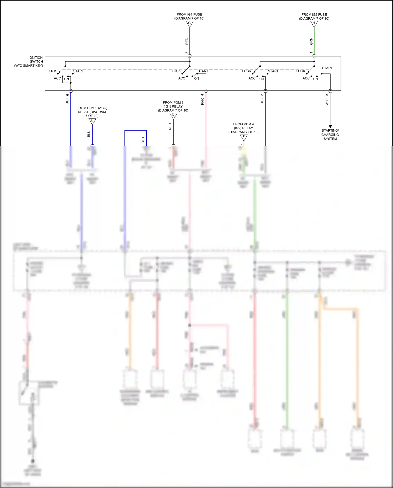 Wiring diagram cigarette lighter for Hyundai Kona I (2017-2021) (2 of 2)